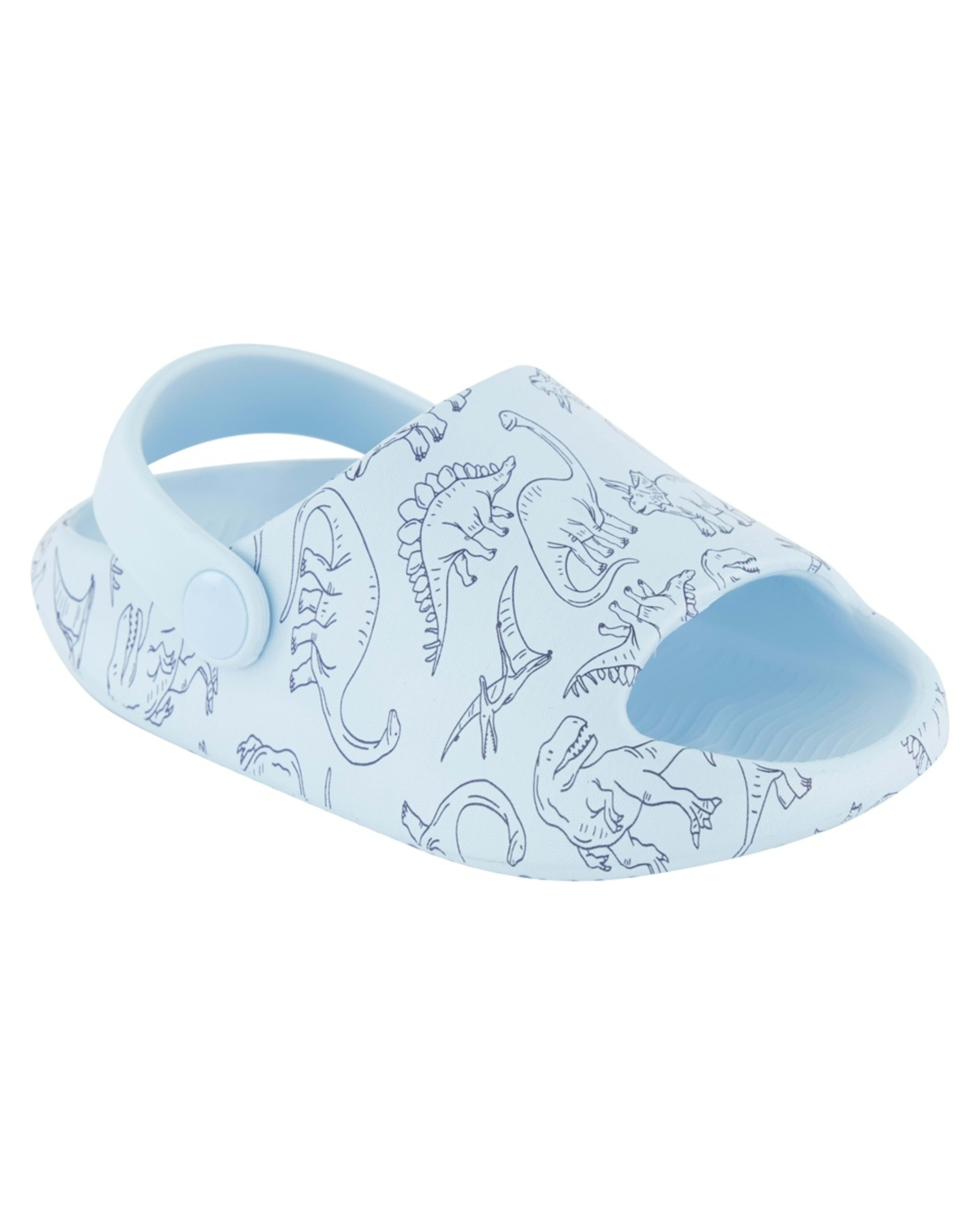 1 Junior Moulded Slides Dino Blue
