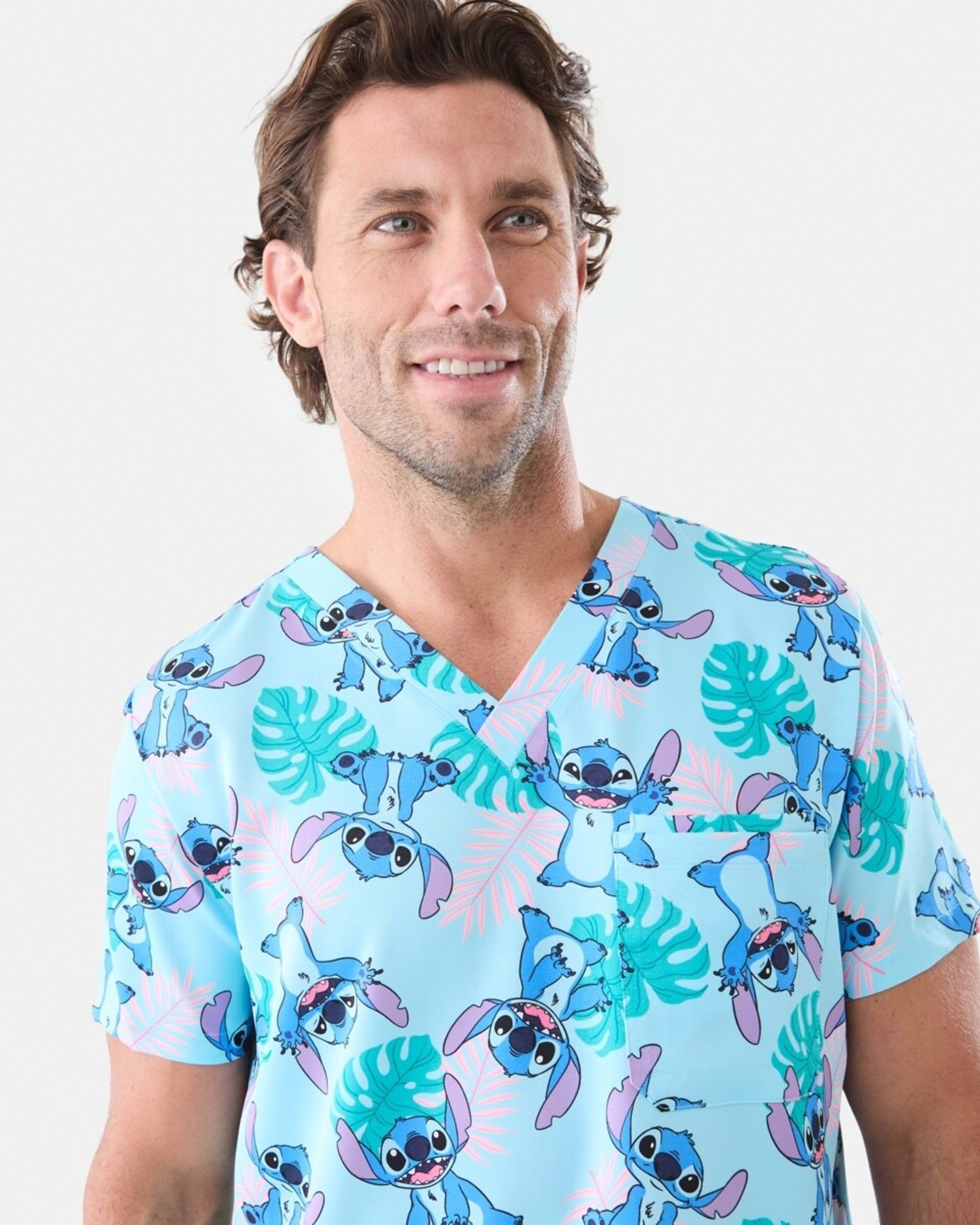 4 Work Short Sleeve Disney Lilo & Stitch License Scrub Top Stitch, 4 of 6