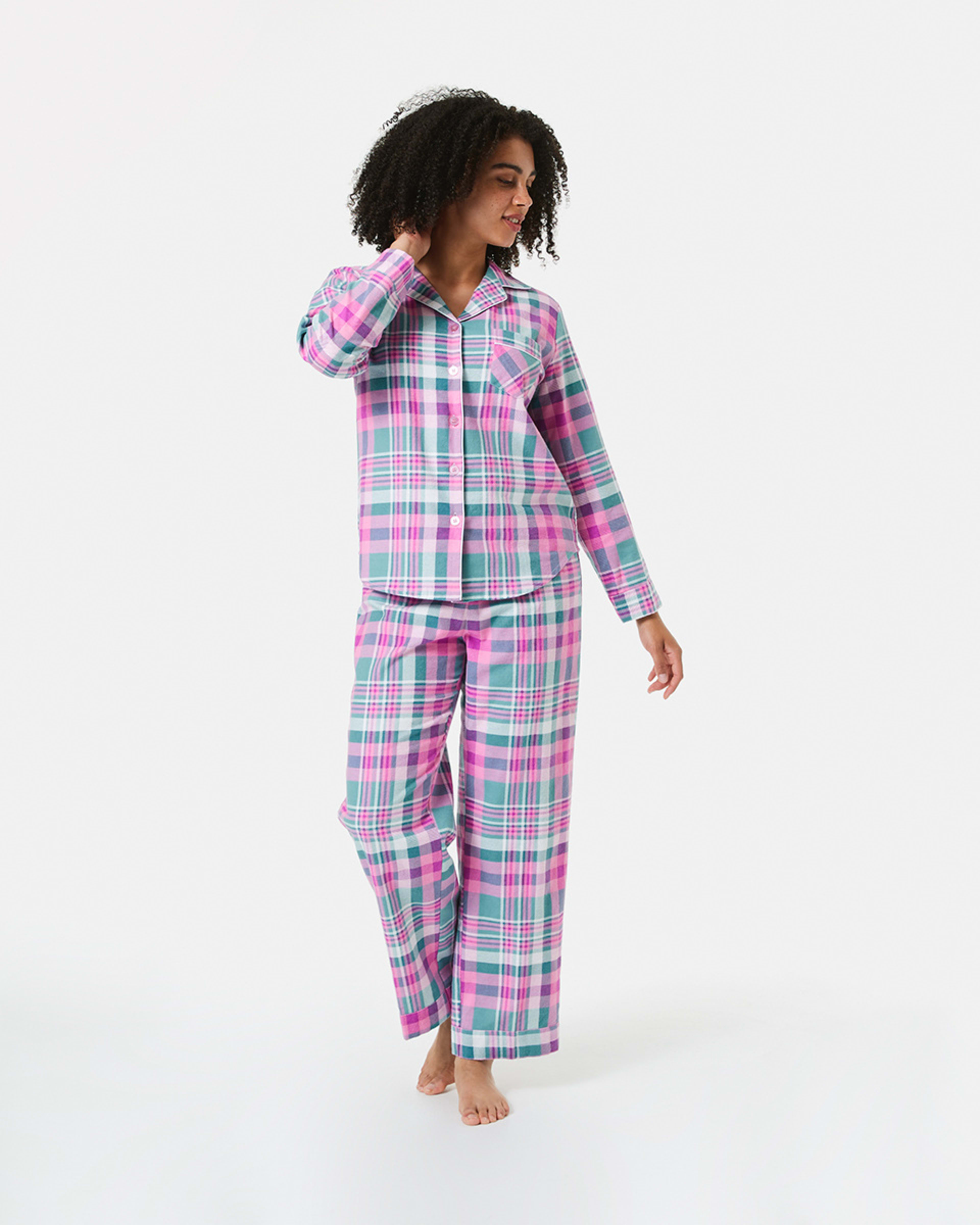 Printed Flannel Pyjama Set Kmart