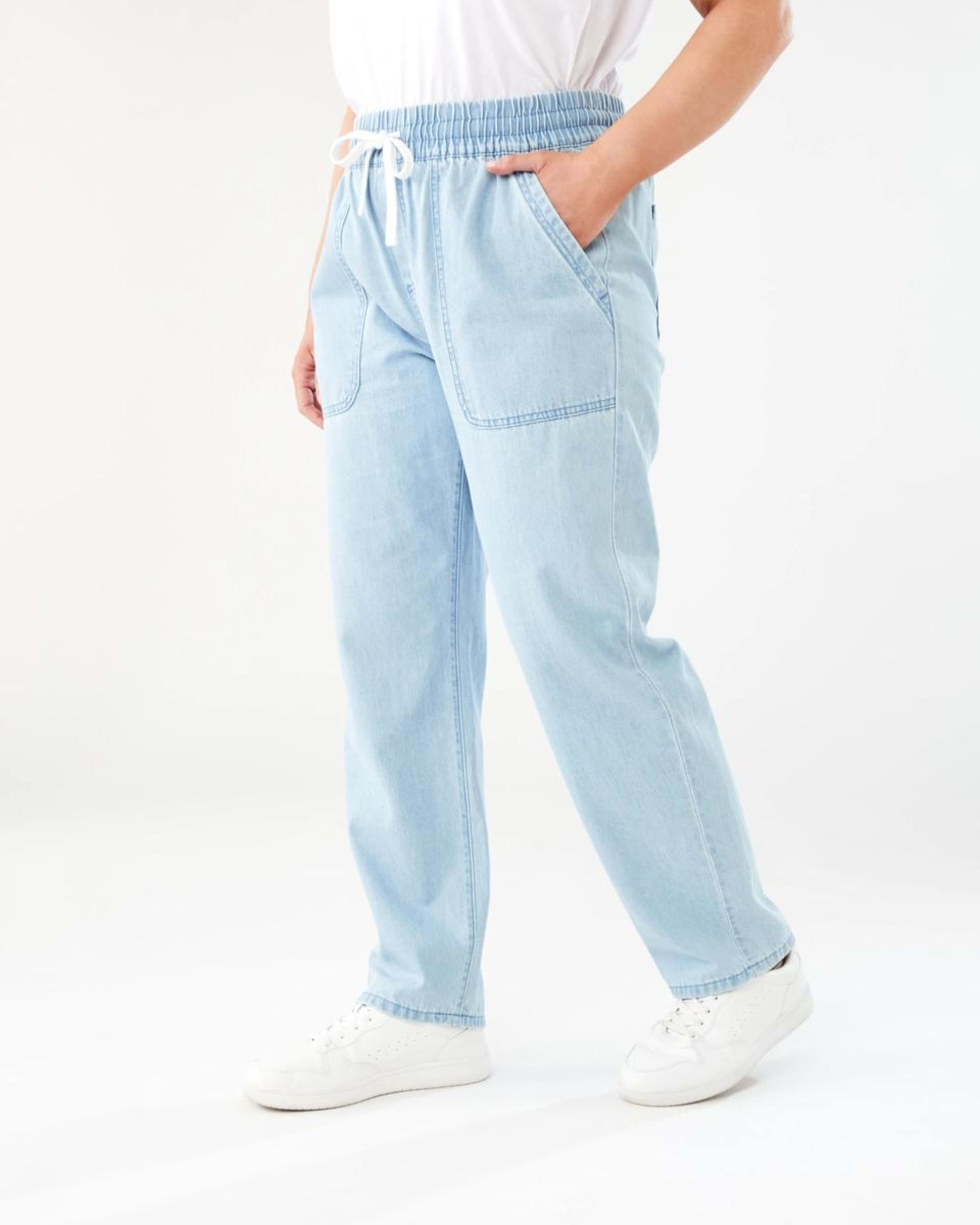 1 Denim Joggers LIGHT WASH, 1 of 7