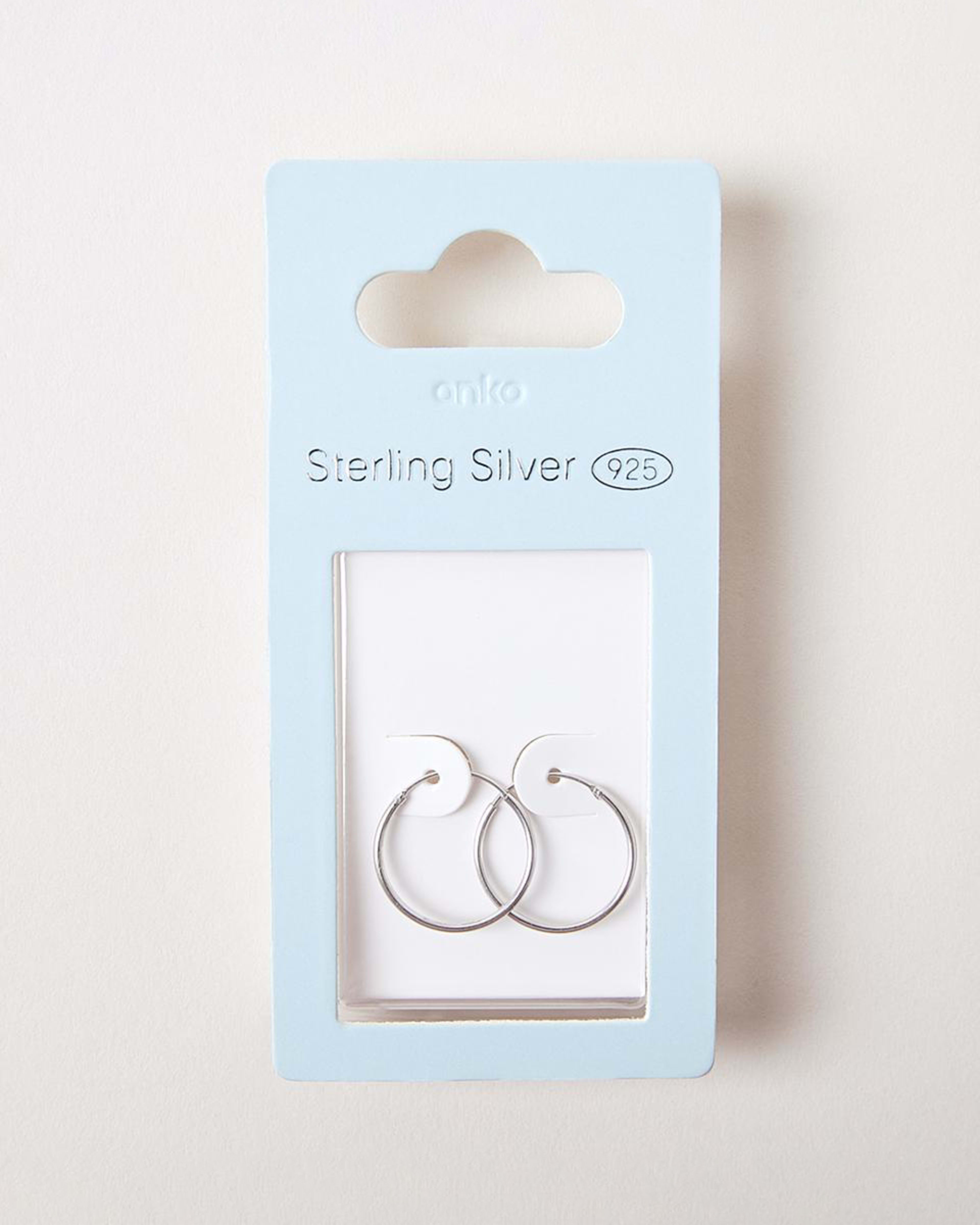 4 Sterling Silver Hoop Earrings Silver, 4 of 6