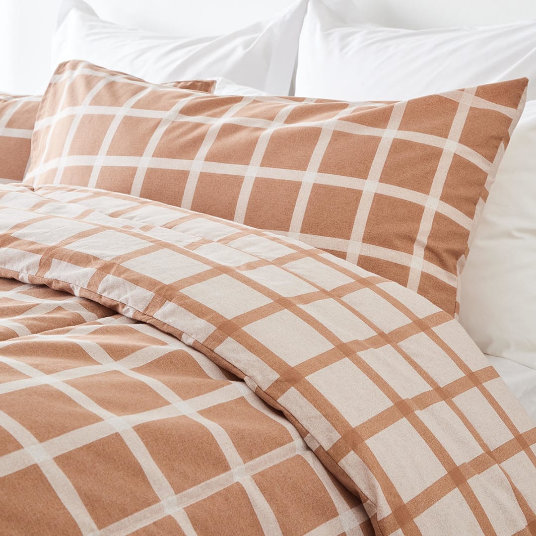 Harley Cotton Rich Reversible Comforter Set King Bed, Brown Kmart