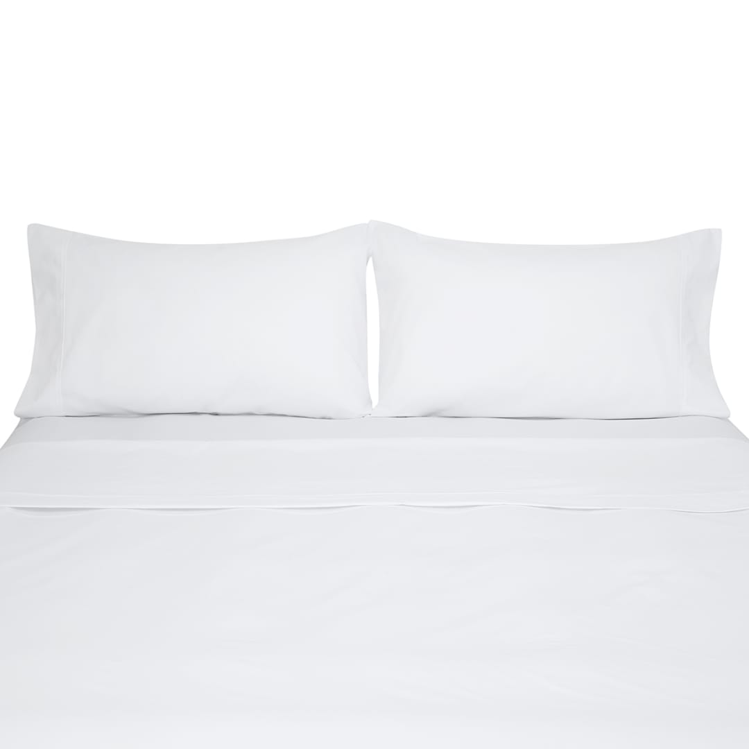 180 Thread Count Sheet Set Queen Bed, White Kmart