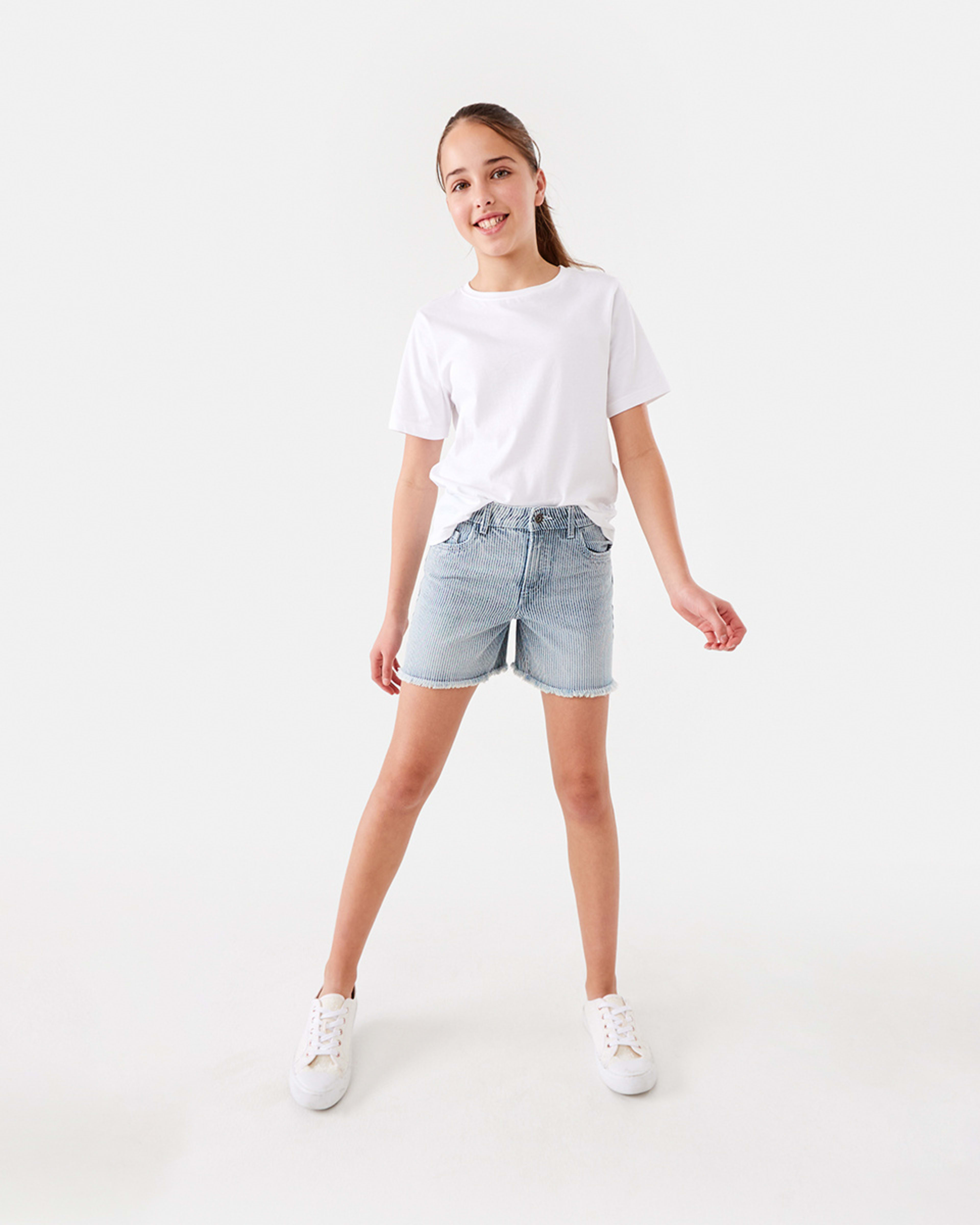 6 Bermuda Denim Shorts Den Stripe, 6 of 9