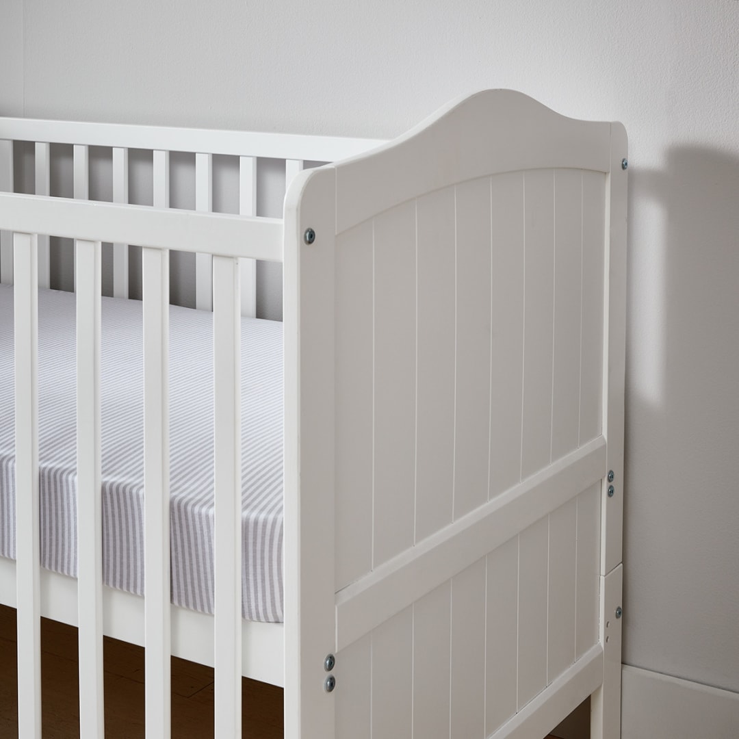 2in1 Wooden Cot White Kmart