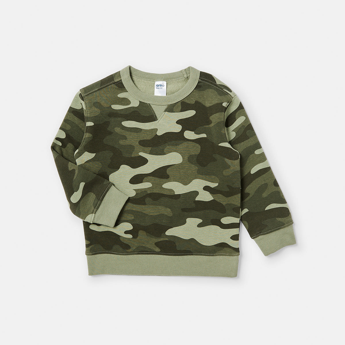 All Over Print Crew Neck Sweatshirt Kmart