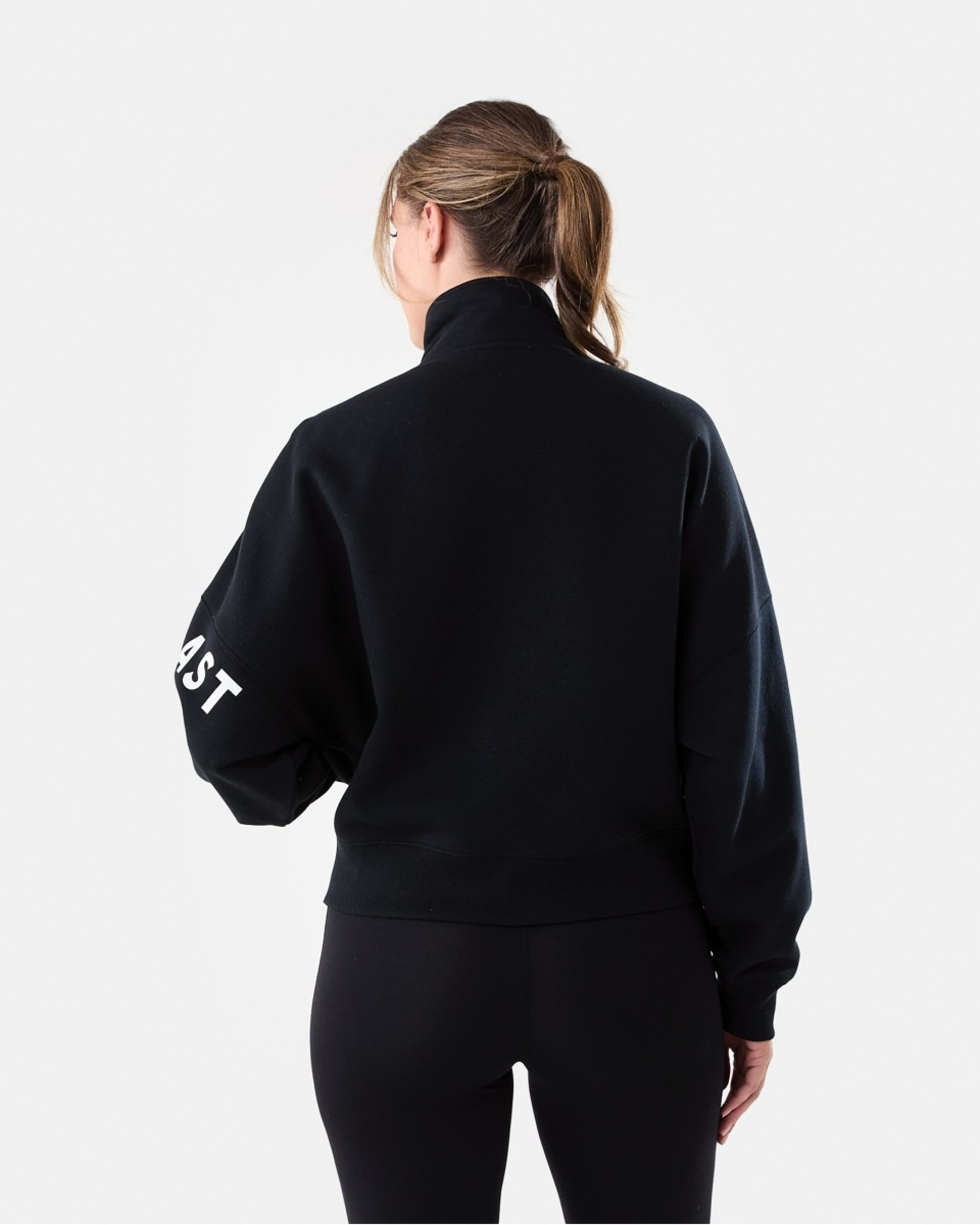 4 Everlast Womens Zip Through Sweatshirt Black, 4 of 8