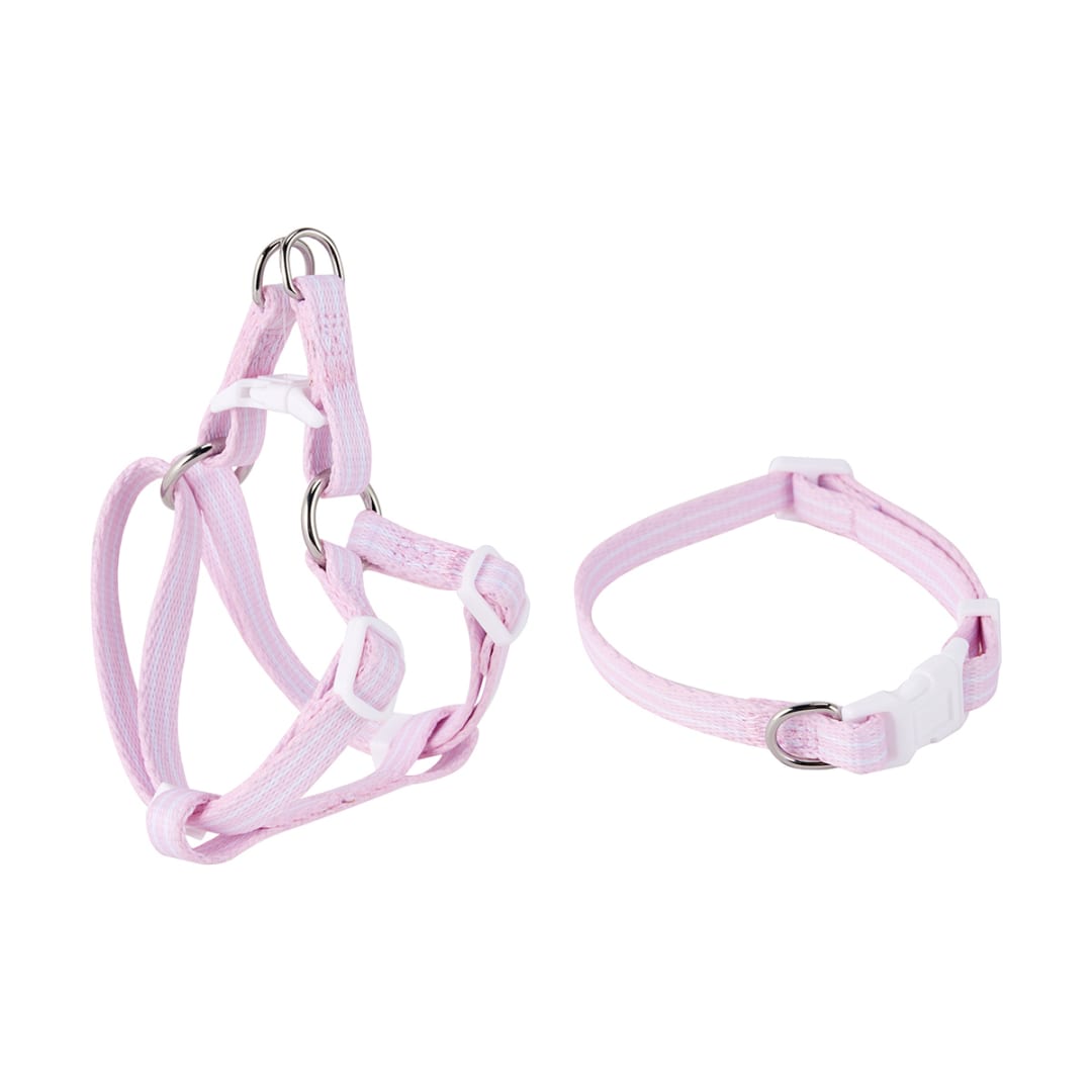 Puppy Collar & Lead - Pink - Kmart