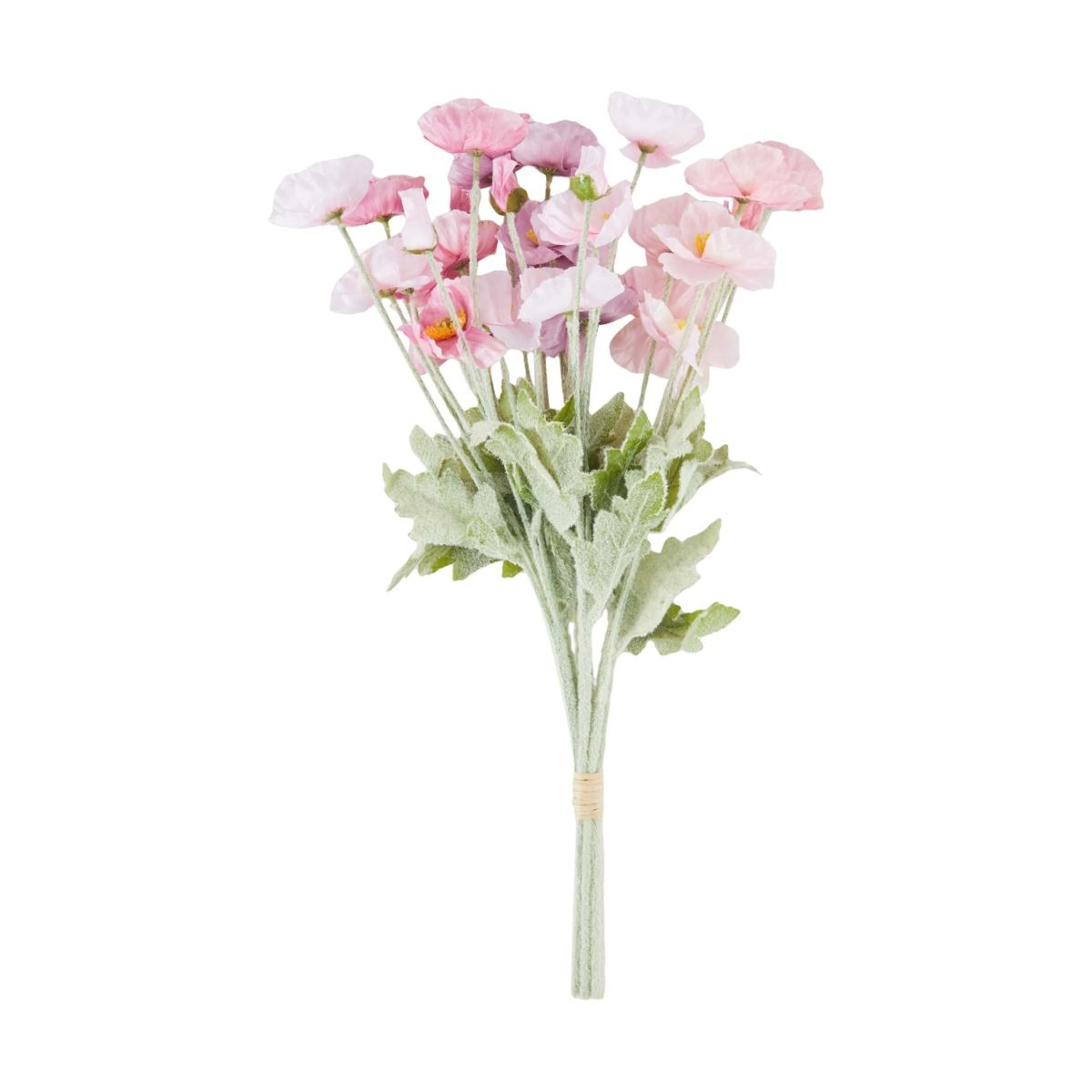 1 Artificial Pastel Poppies Bunch