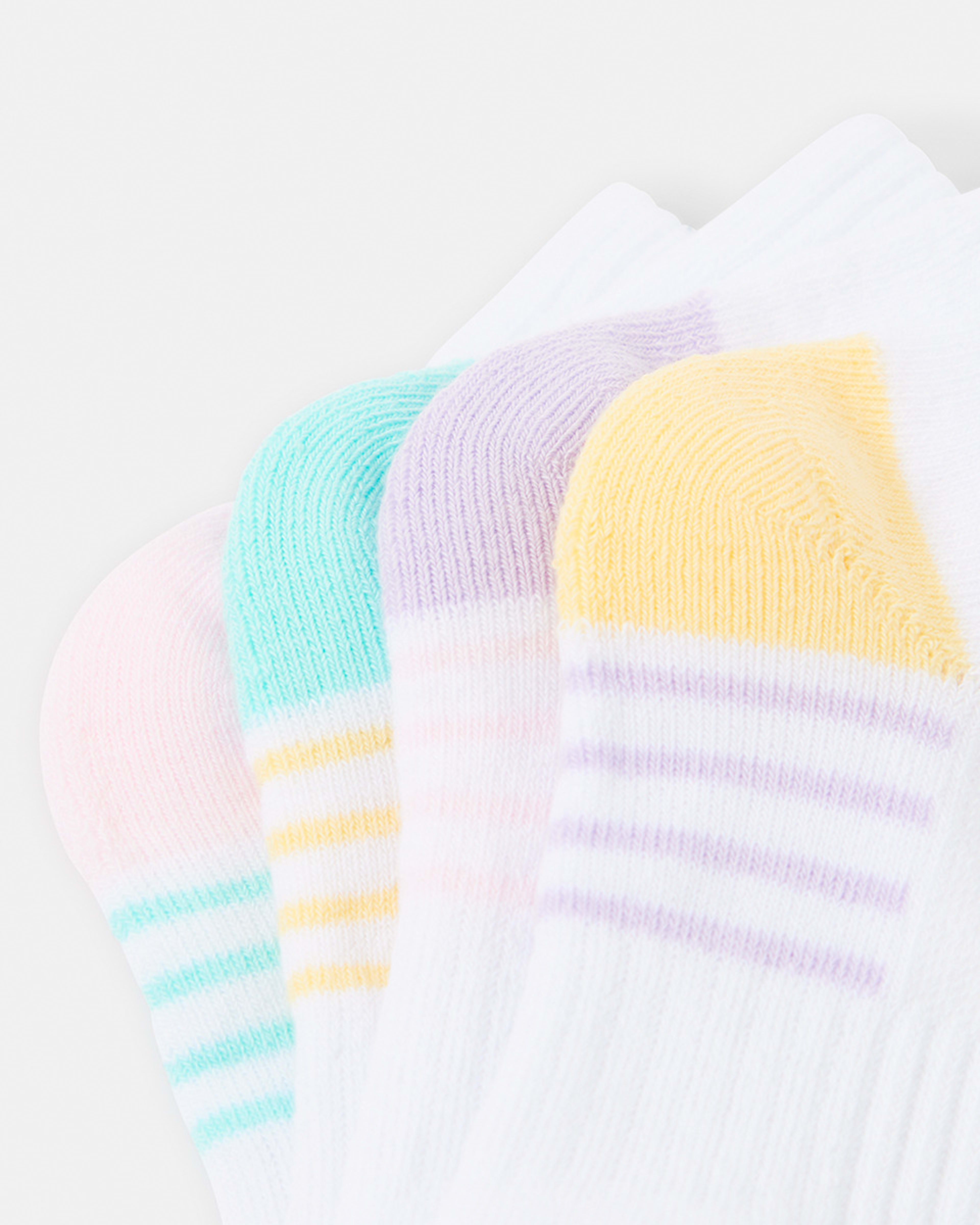 2 4 Pack Active Kids Quarter Crew Socks Pastel, 2 of 3