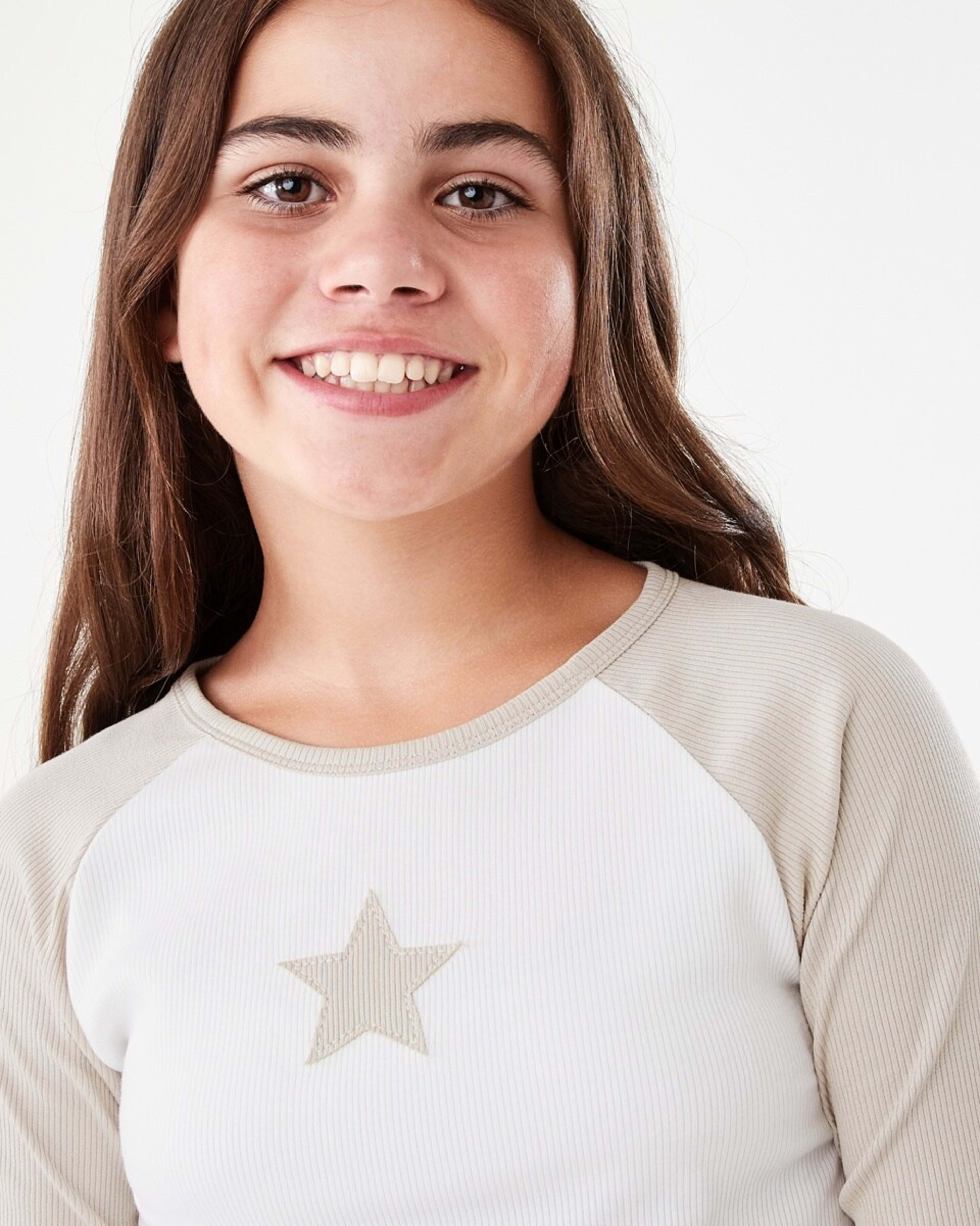 3 Long Sleeve Raglan T-shirt Bge Star, 3 of 8