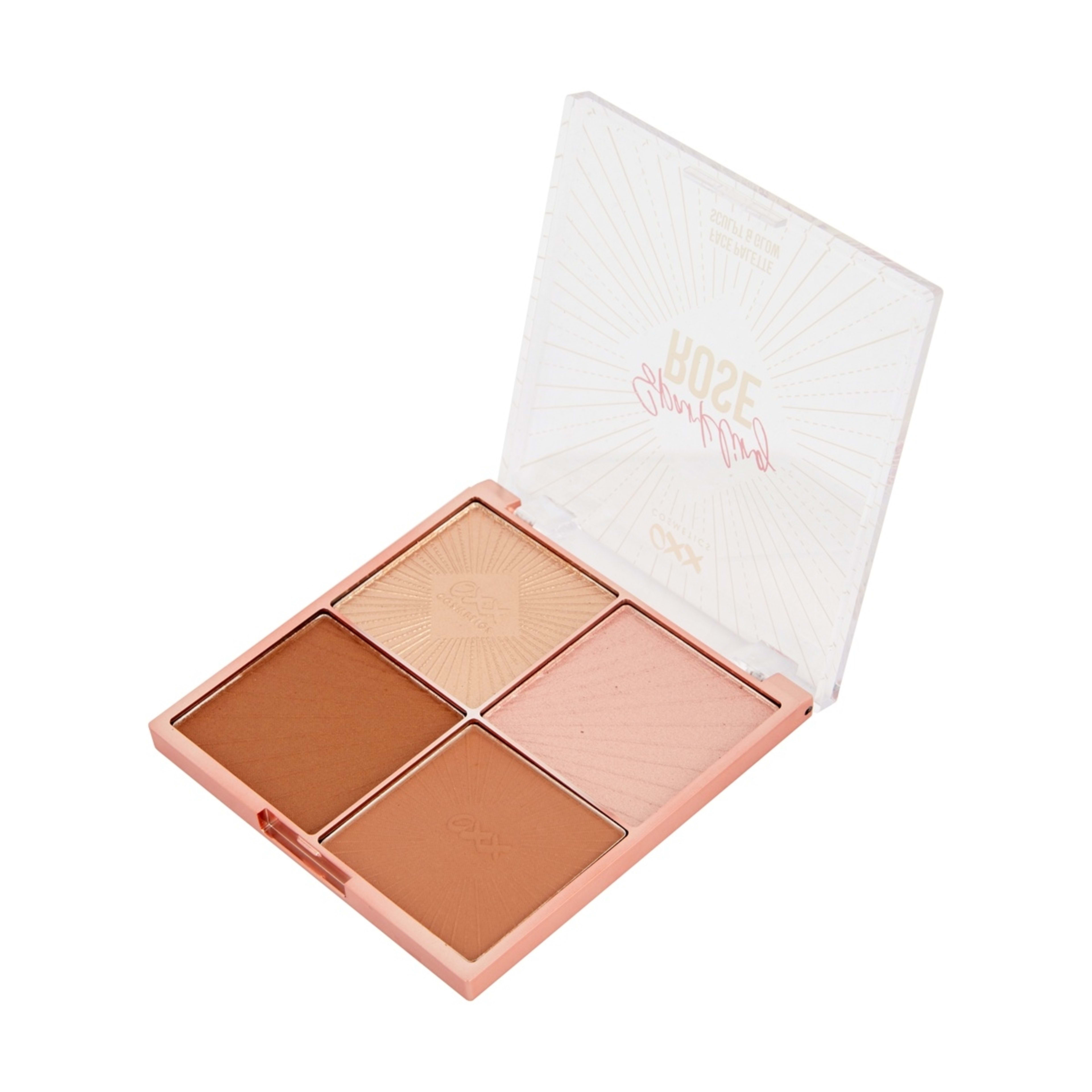 3 OXX Cosmetics Sparkling Rose Sculpt and Glow Face Palette, 3 of 6