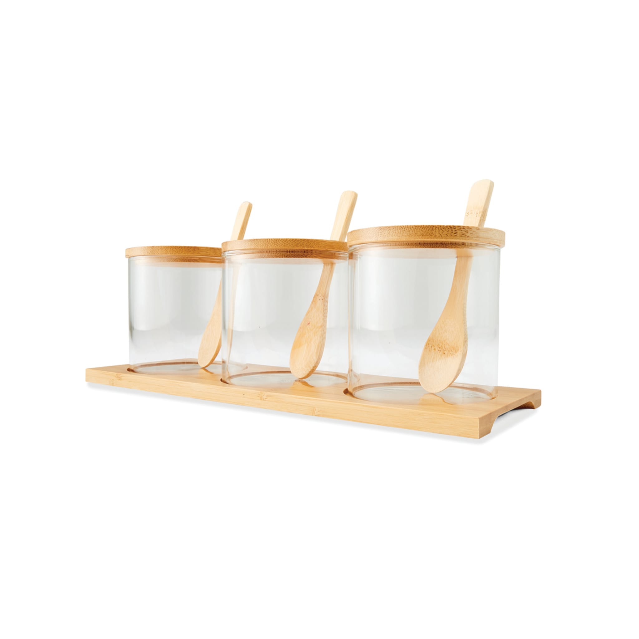 Set of 3 Glass Jars with Tray Kmart NZ