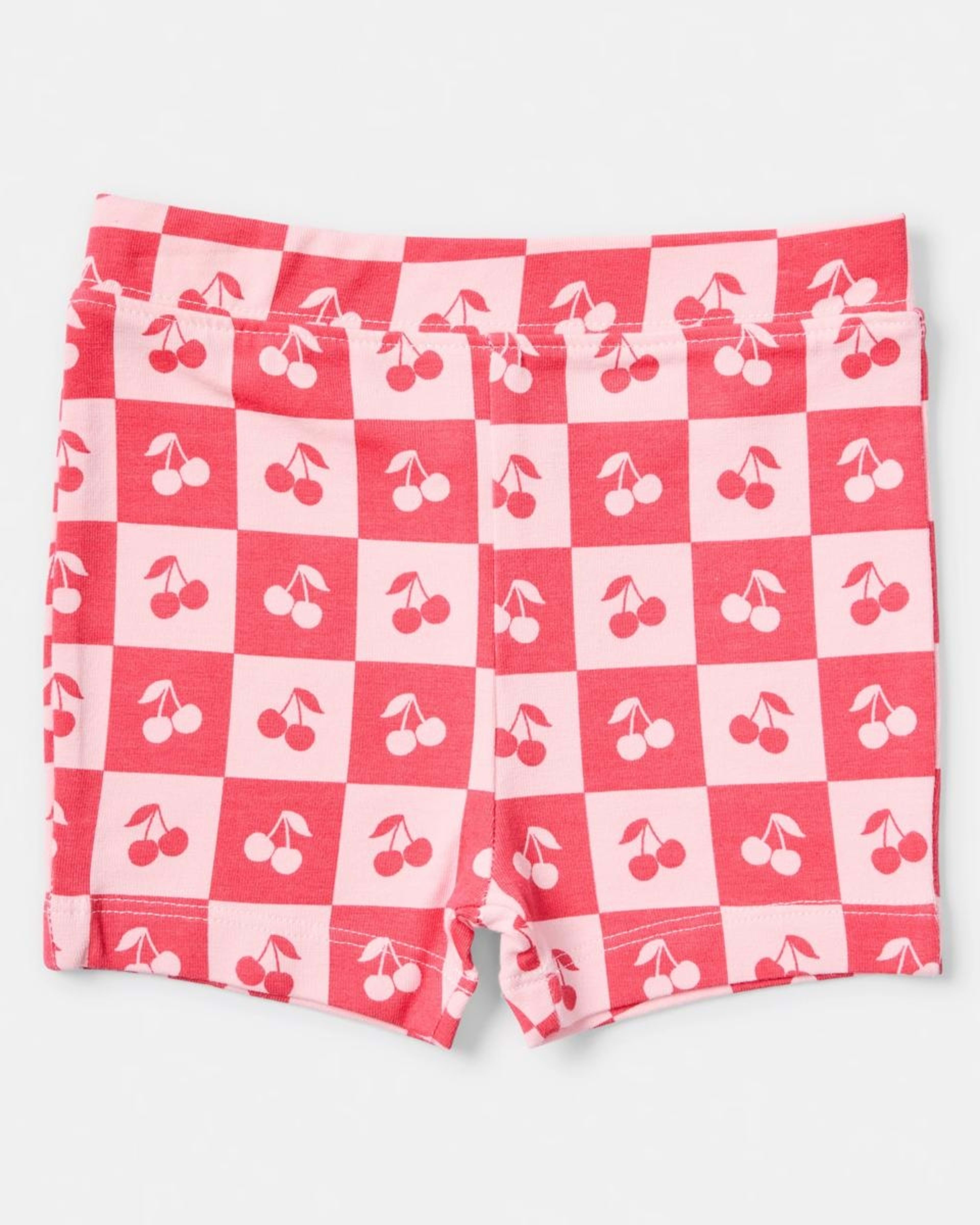 3 3 Pack Print Bike Shorts PINK CHERRY STRIPE, 3 of 8