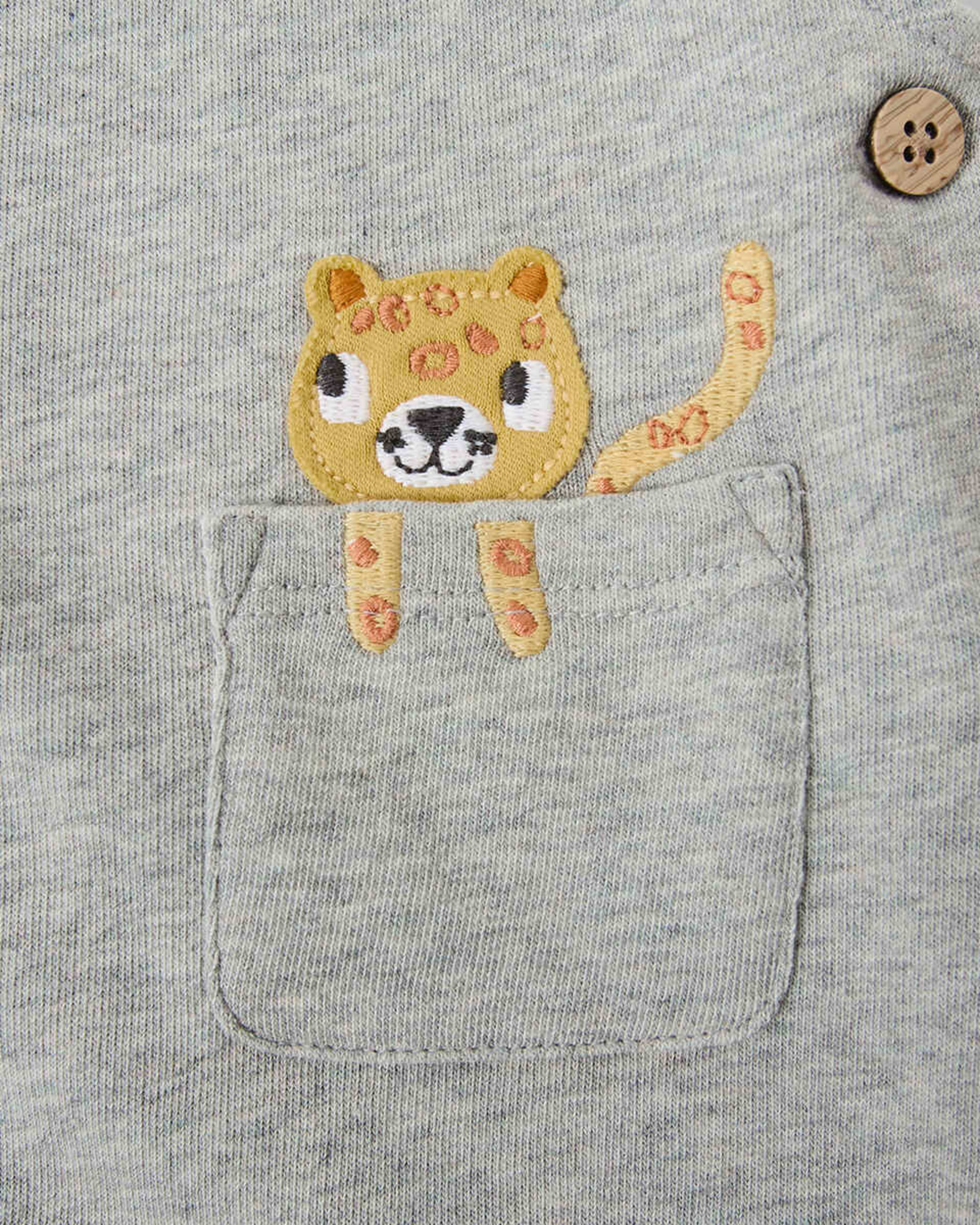 5 Knit Dungaree Set Animals, 5 of 7