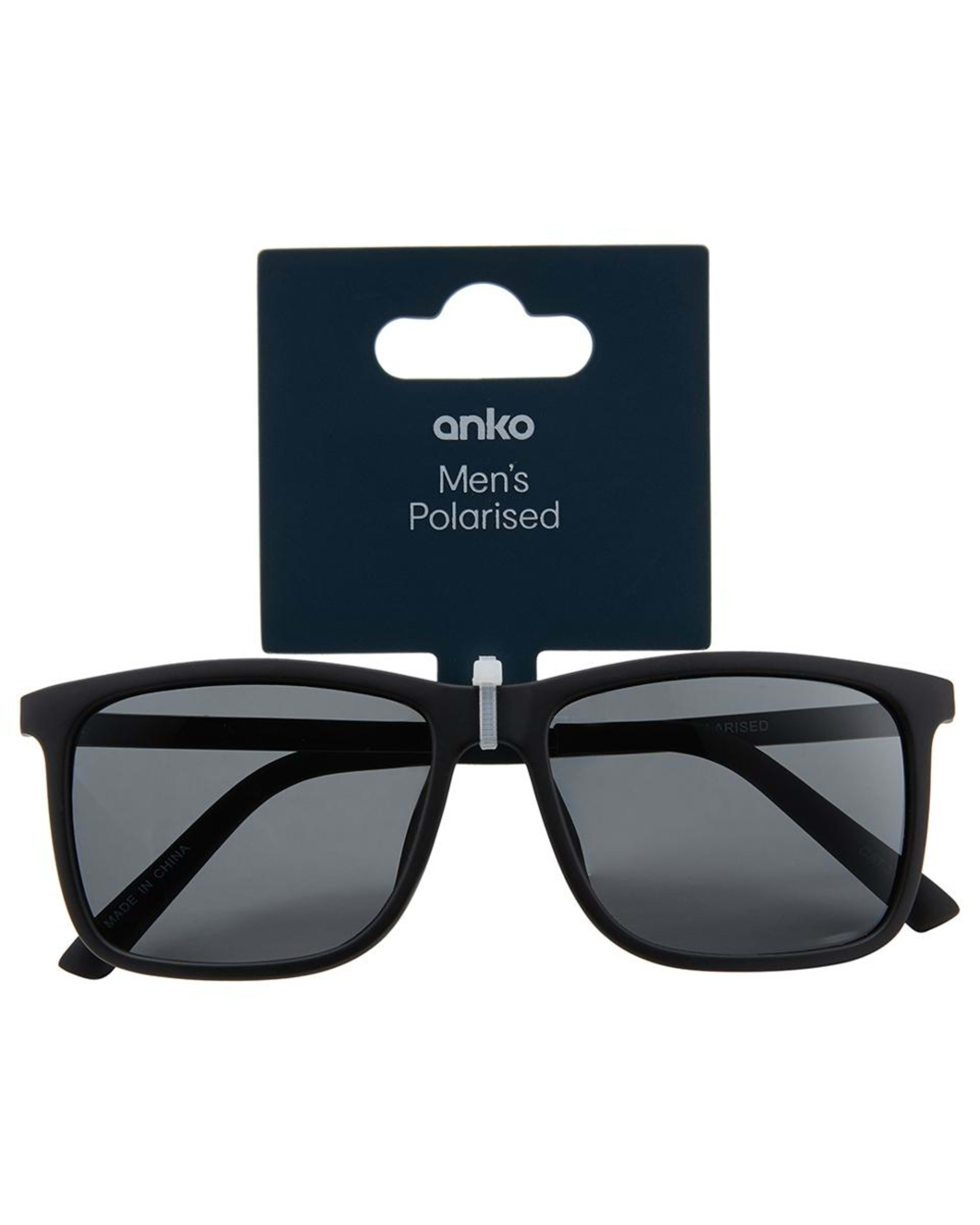 3 Mens Square Frame Sunglasses BLACK, 3 of 3