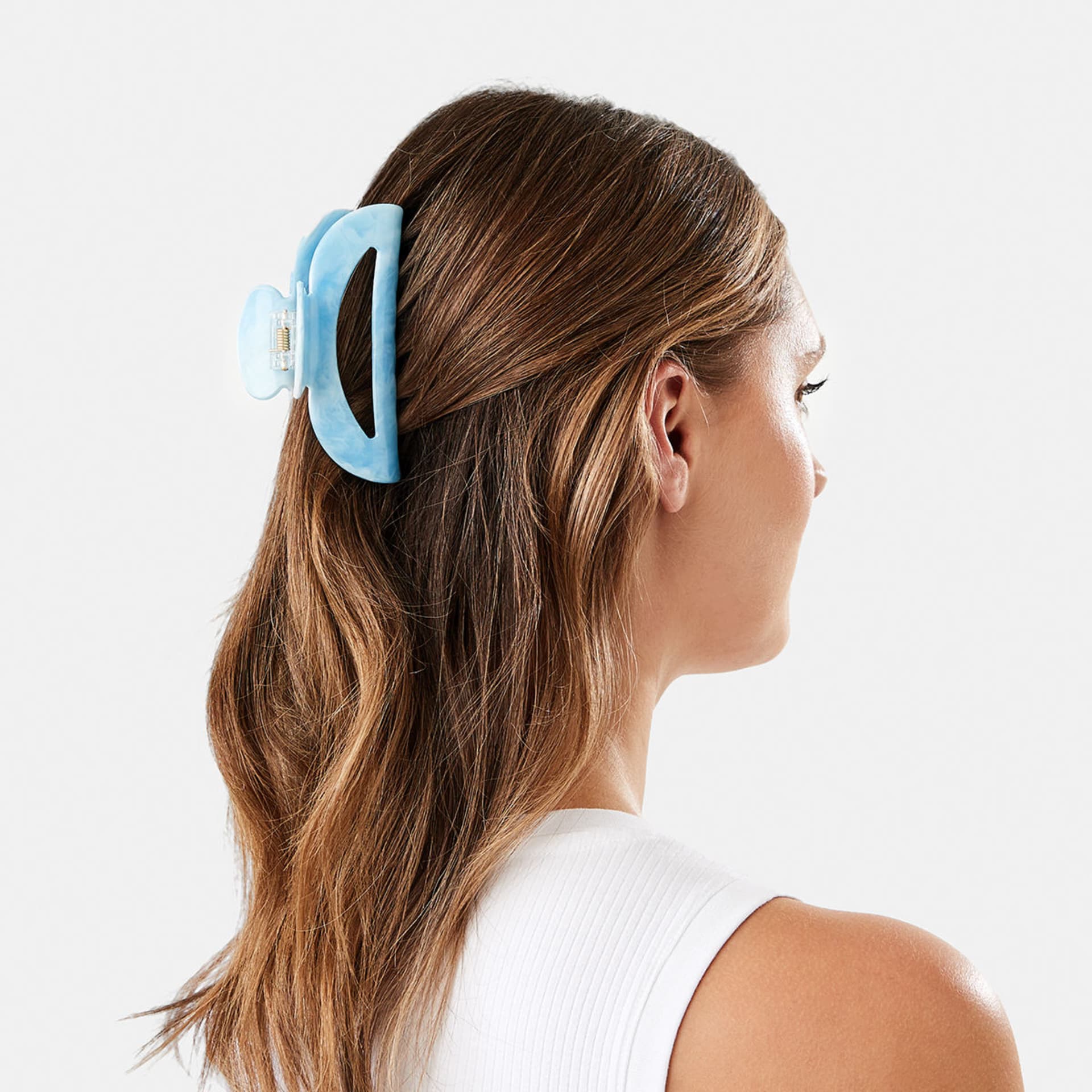 Large Cut Out Claw Hair Clip Baby Blue Kmart