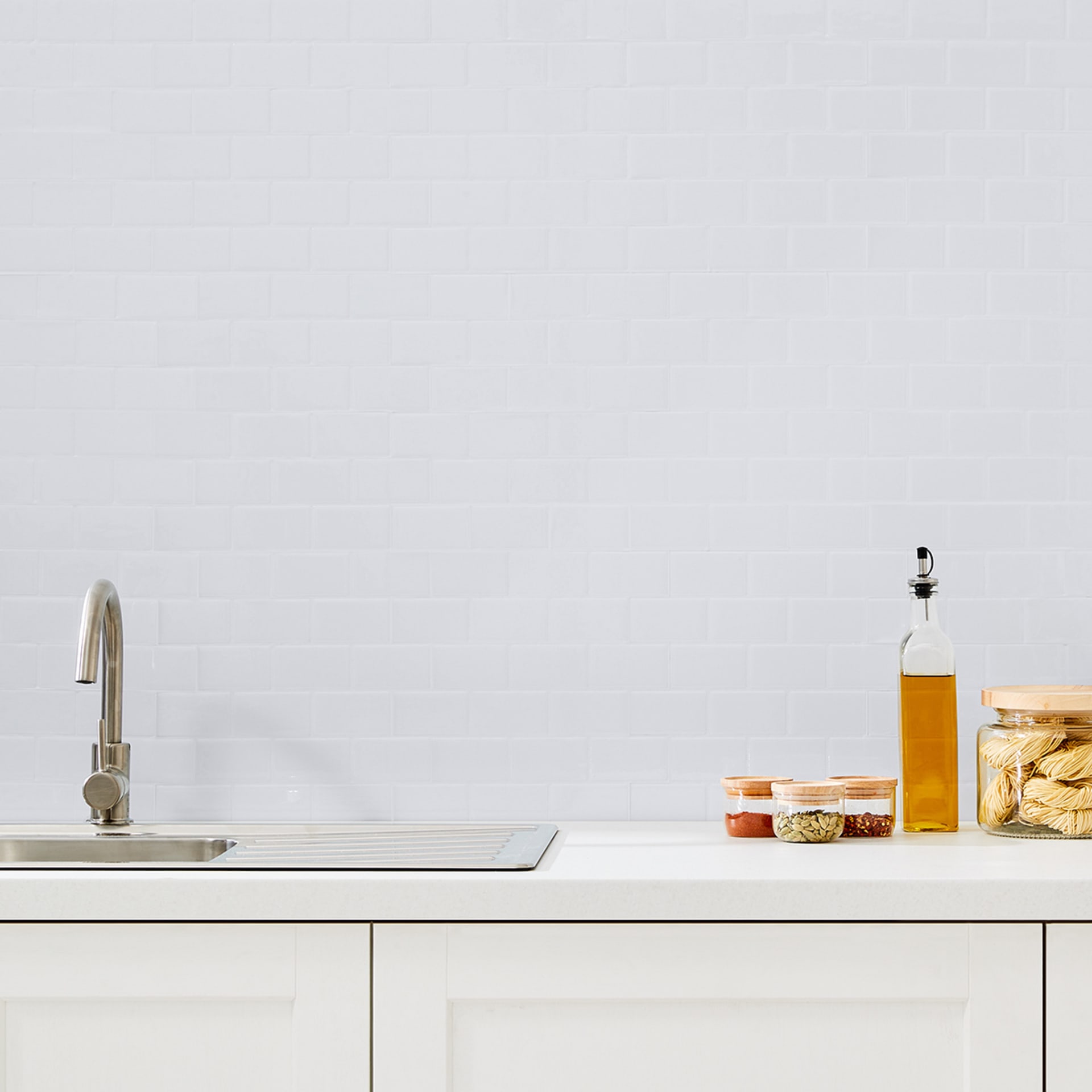 5 Pack Self Adhesive 3D Tiles Subway White Kmart NZ