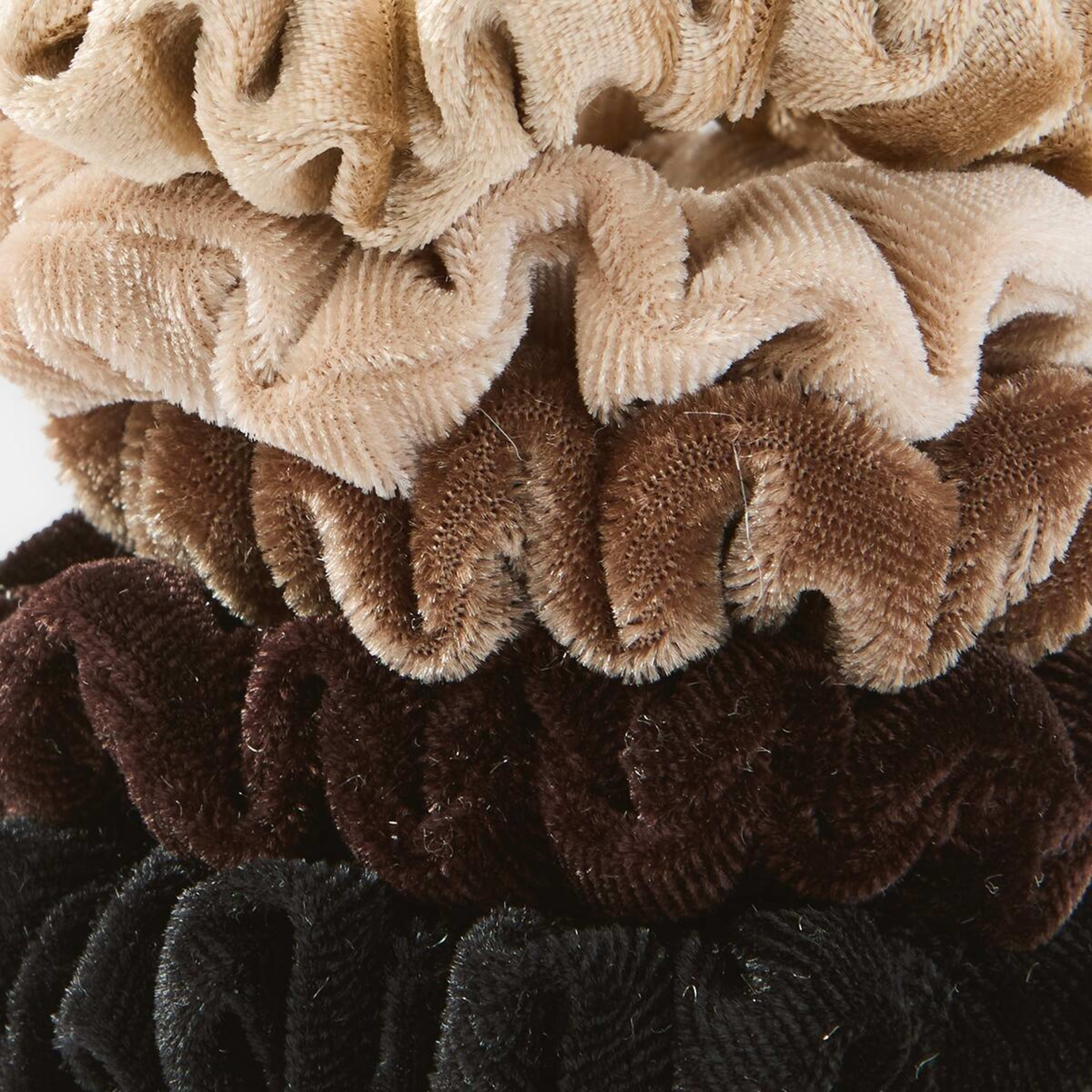 3 5 Pack Velvet Hair Scrunchies, 3 of 5