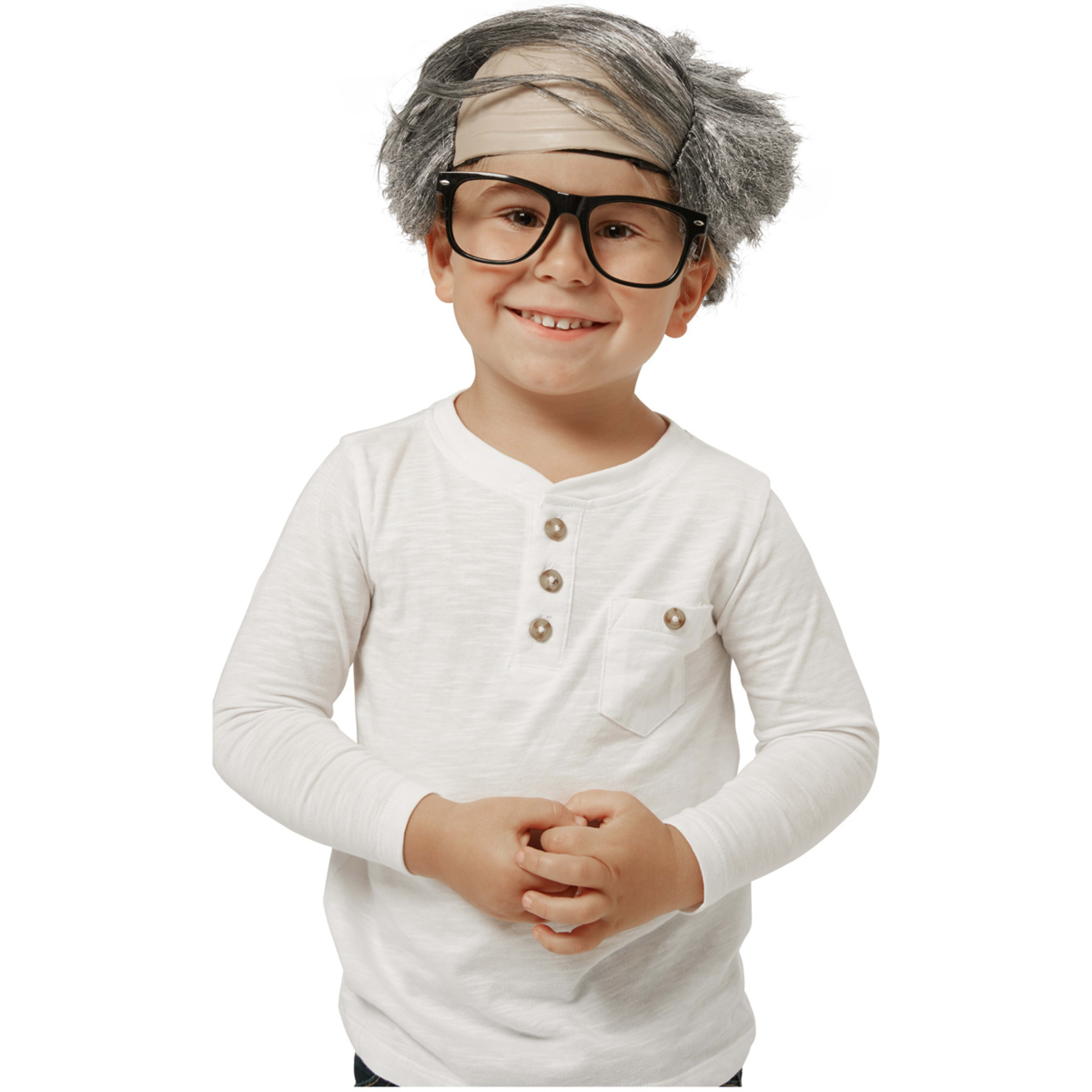 1 Comb Over Wig with Glasses - Ages 3+