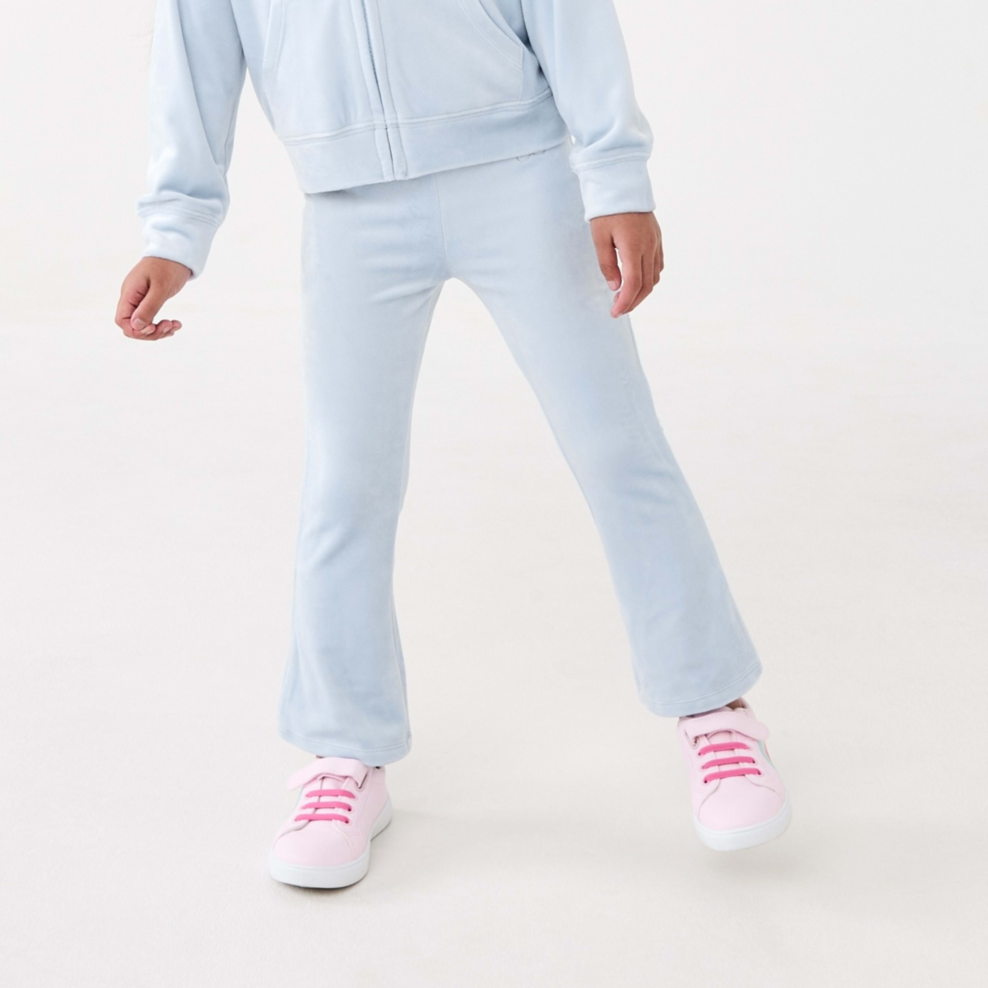 1 Velour Flare Leggings Butterfly Doll Blue, 1 of 7