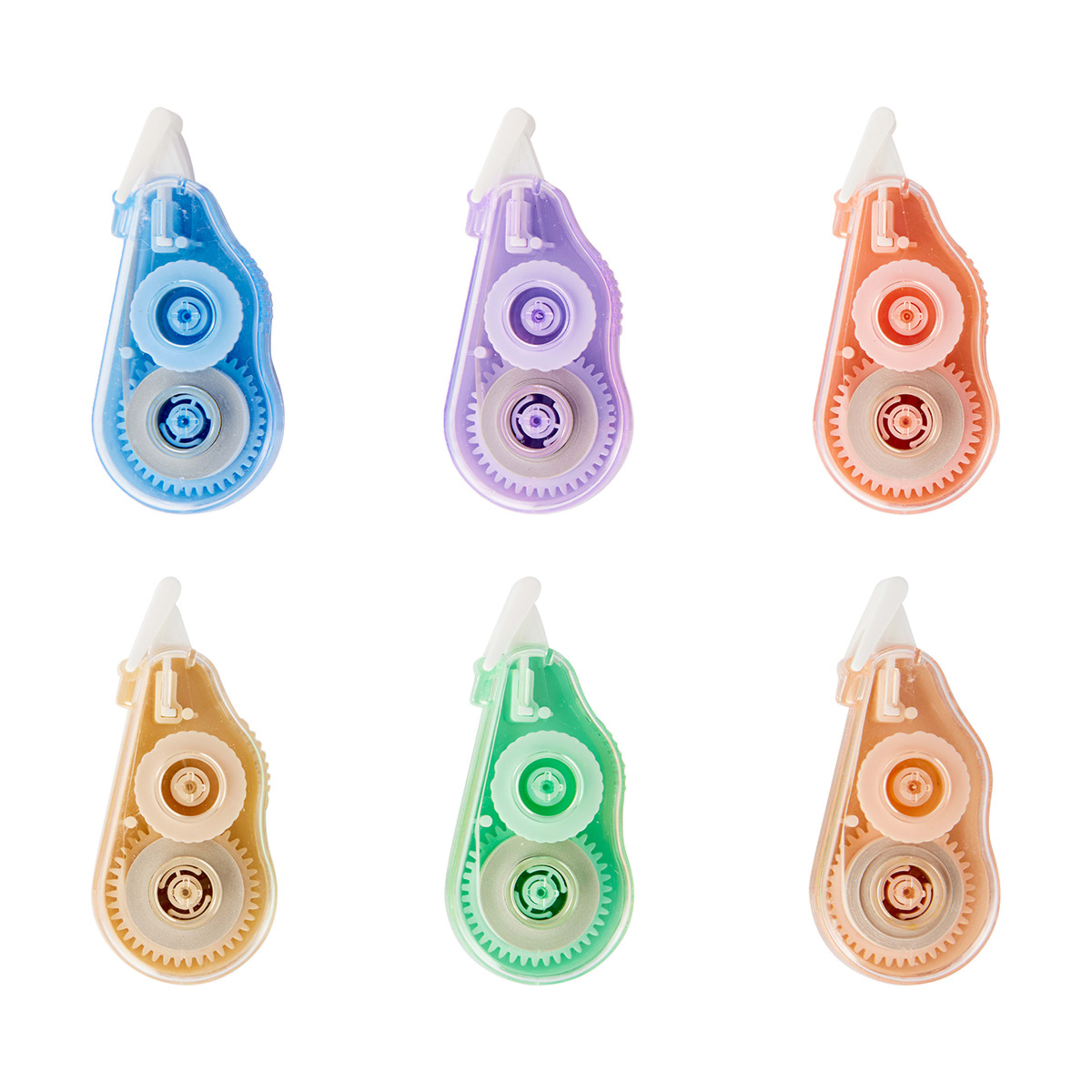 6 Pack Coloured Correction Tape Kmart