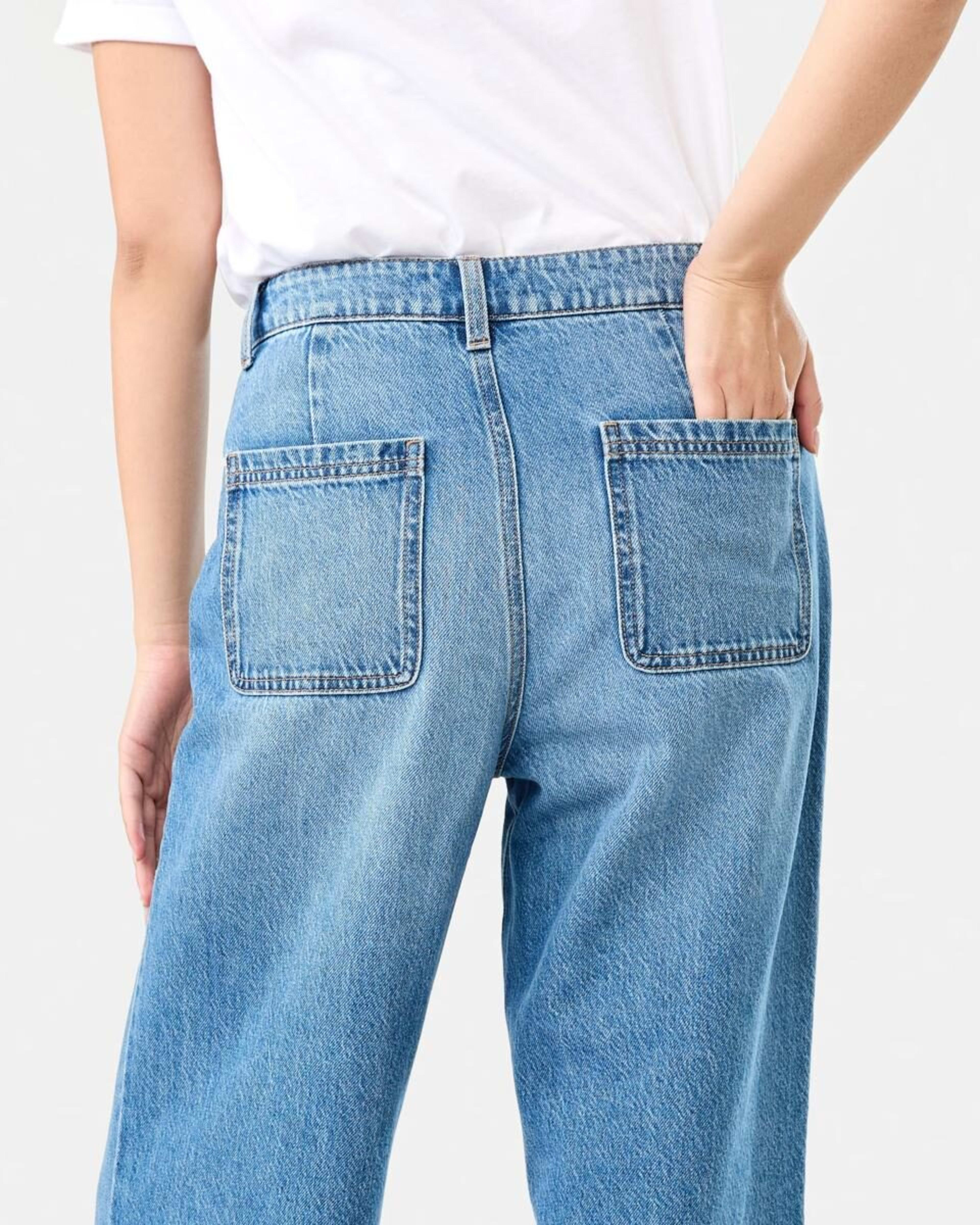 8 Wide Leg Pocket Jeans MID WASH, 8 of 11
