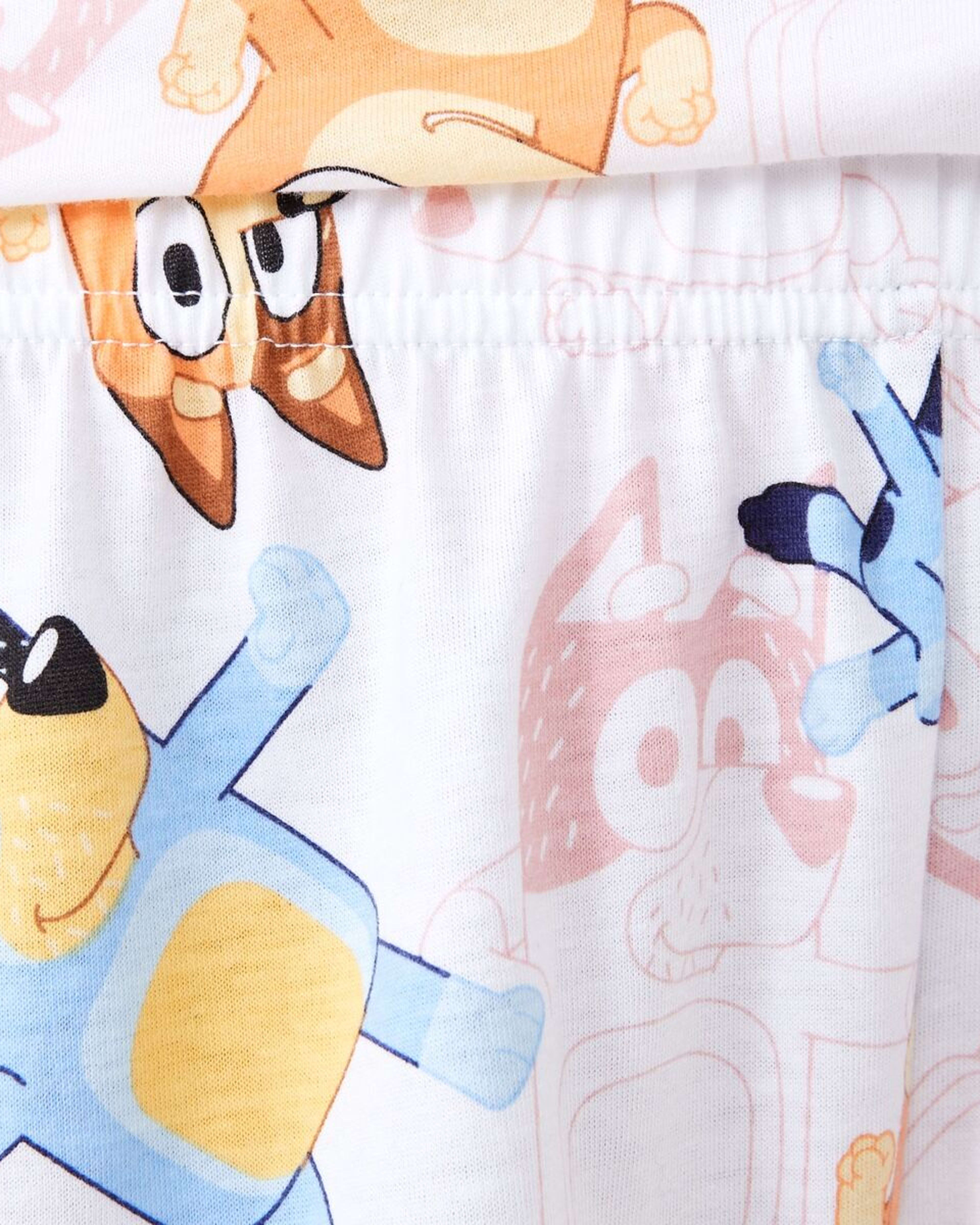 7 Bluey License Family Matching Short Sleeve Top and Shorts Comfort Pyjama Set BLUEY WHITE, 7 of 8