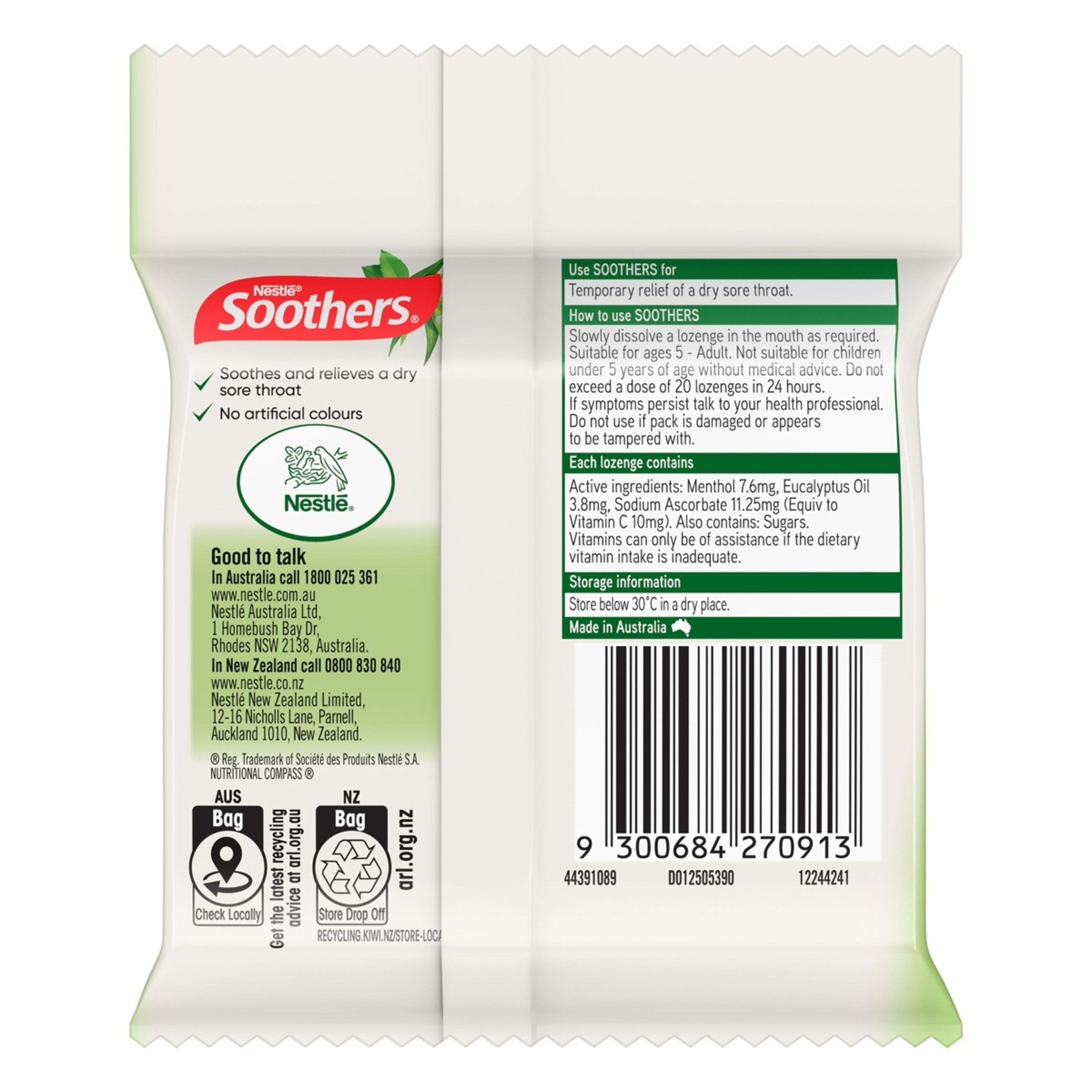 2 3 Pack Nestle Soothers Eucalyptus & Menthol Lozenges, 2 of 4