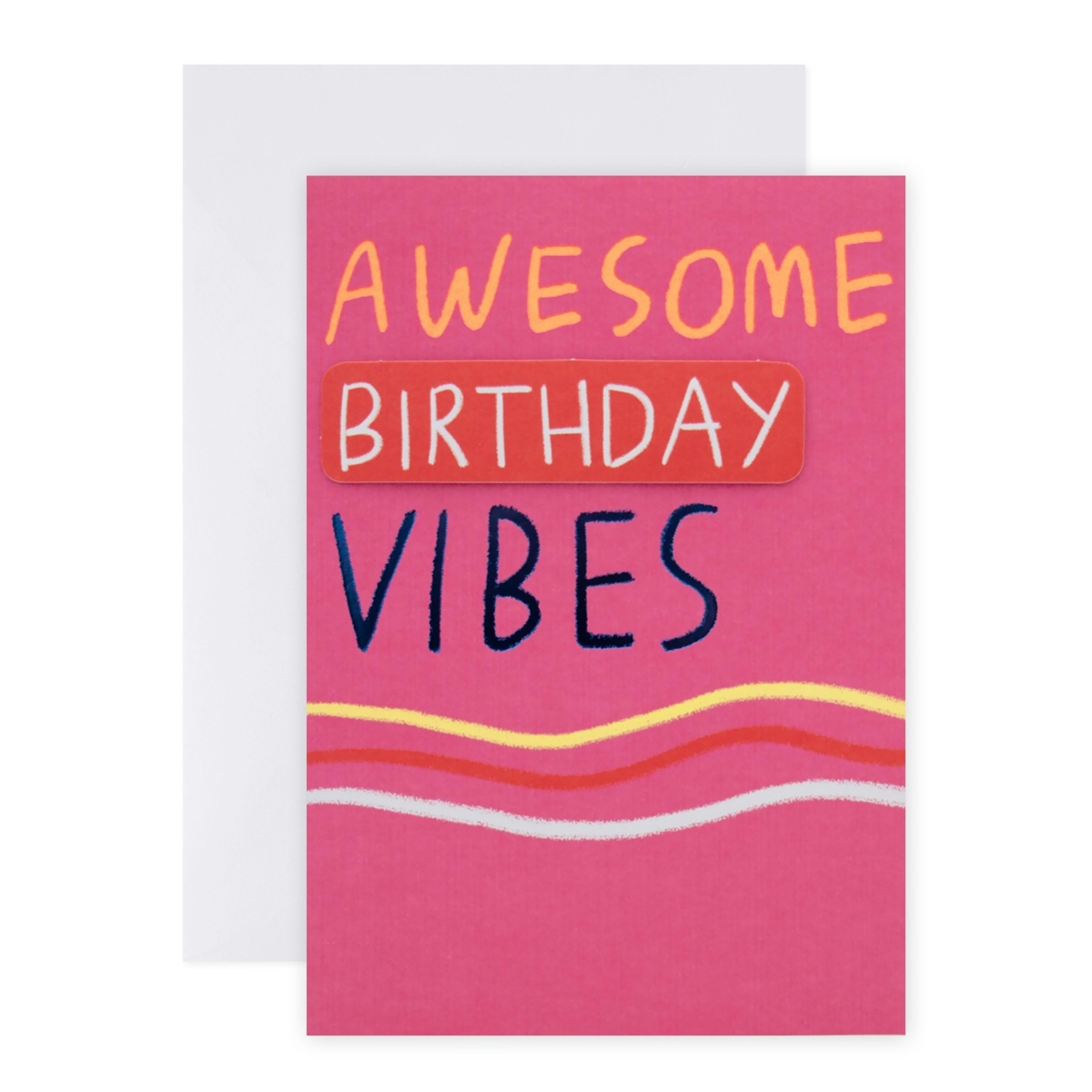 1 Connections from Hallmark Birthday Card - Awesome Vibes