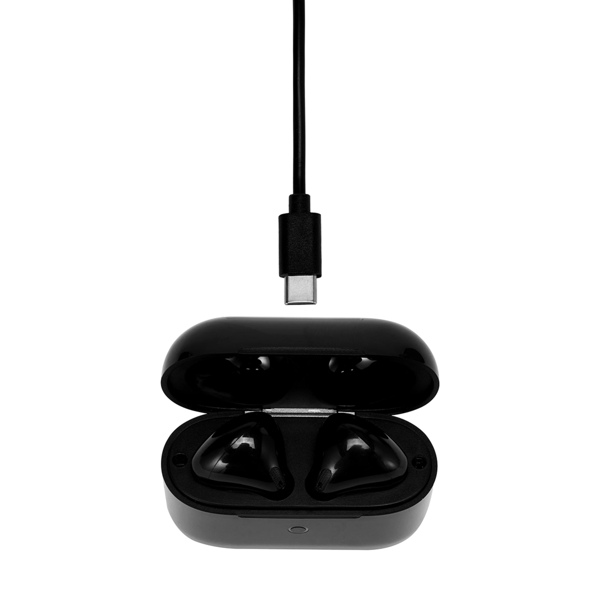 True Wireless Stem Earphones Black Kmart