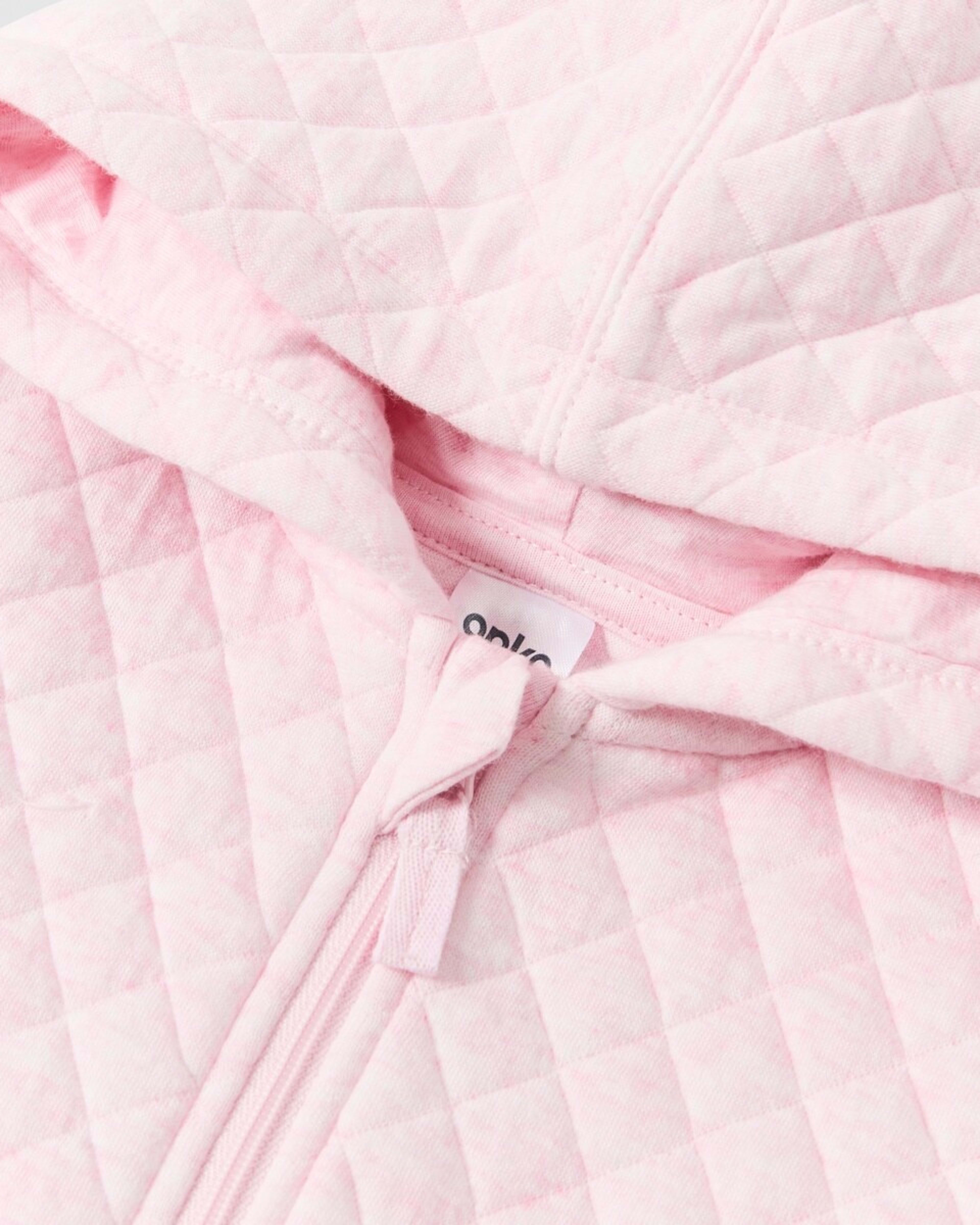 3 Quilted Pramsuit Pink Marle, 3 of 3