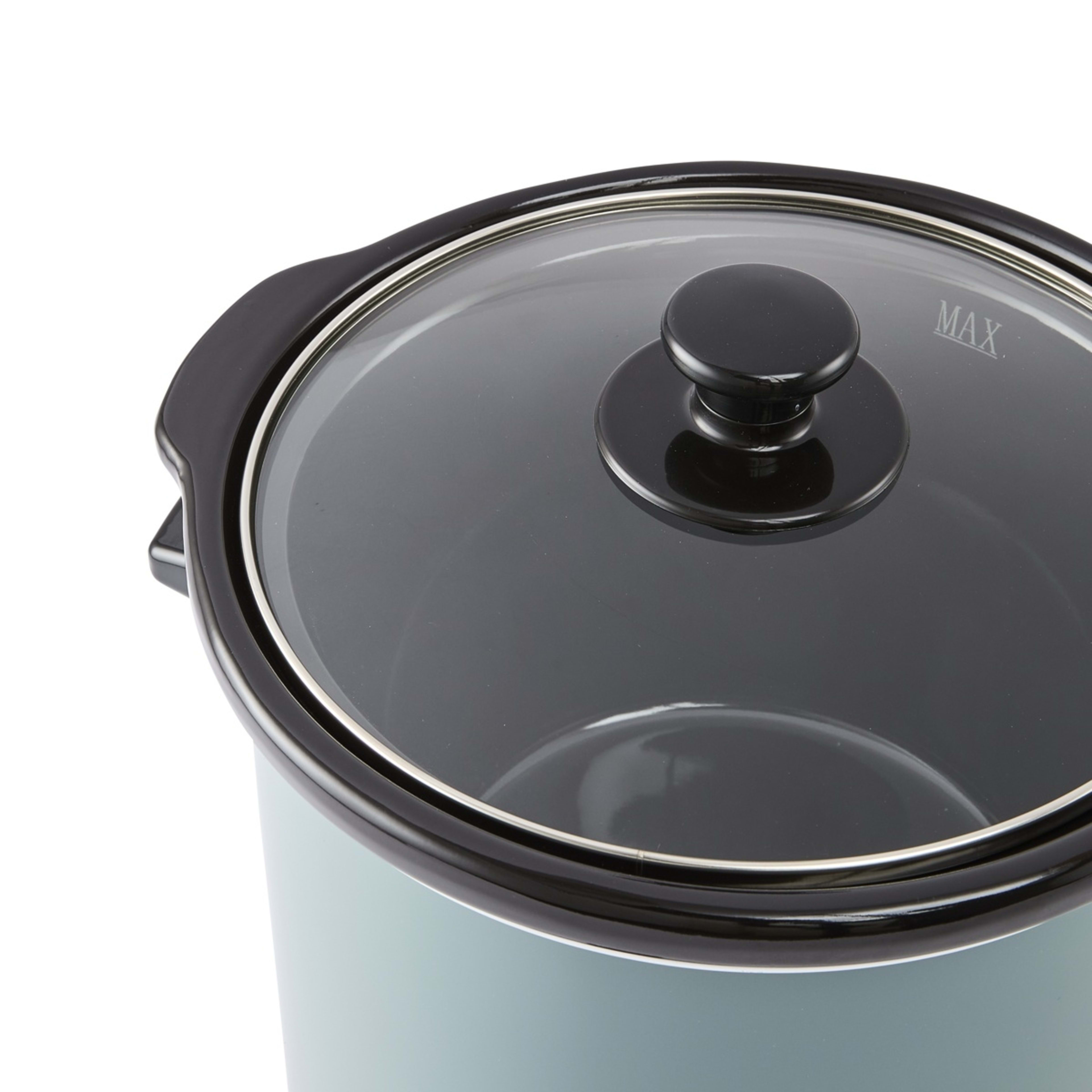 6 3L Slow Cooker - Blue, 6 of 10