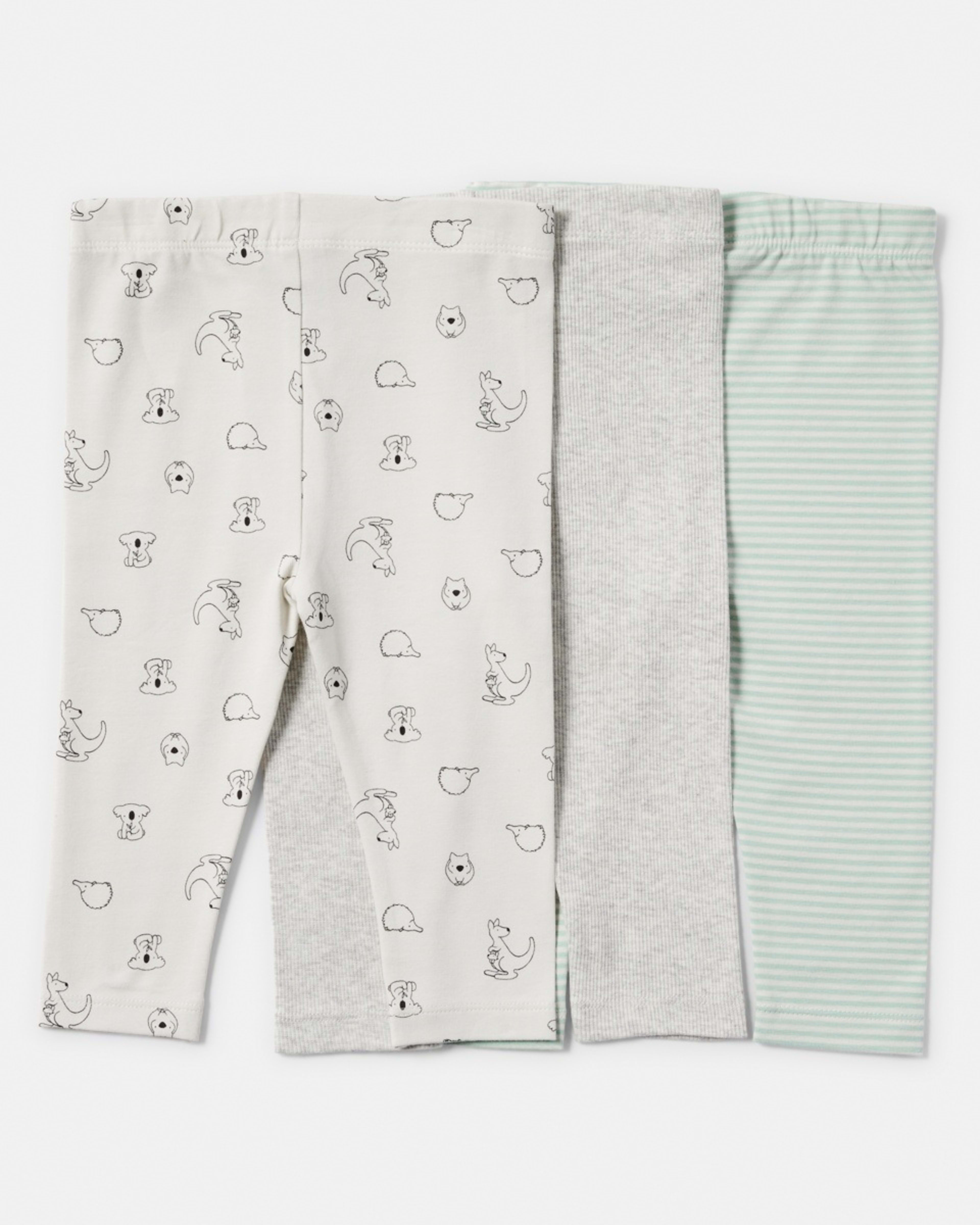 1 3 Pack Leggings Wht Koala