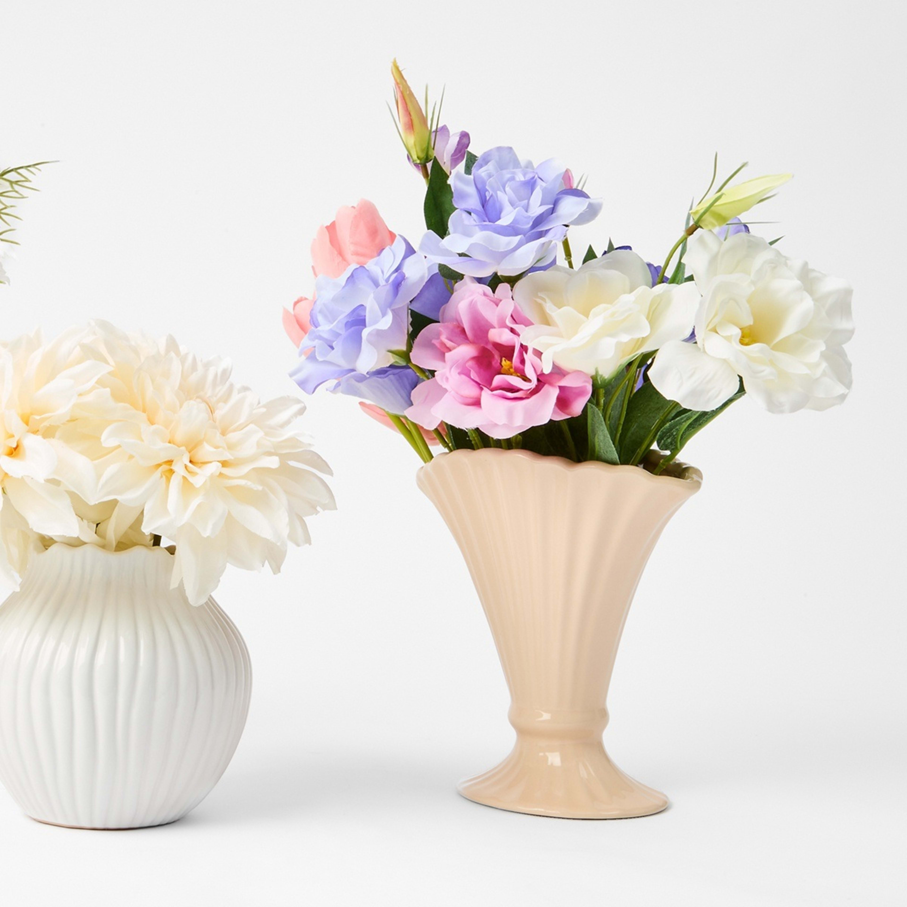 5 Artificial Vintage Florals in Vase, 5 of 5