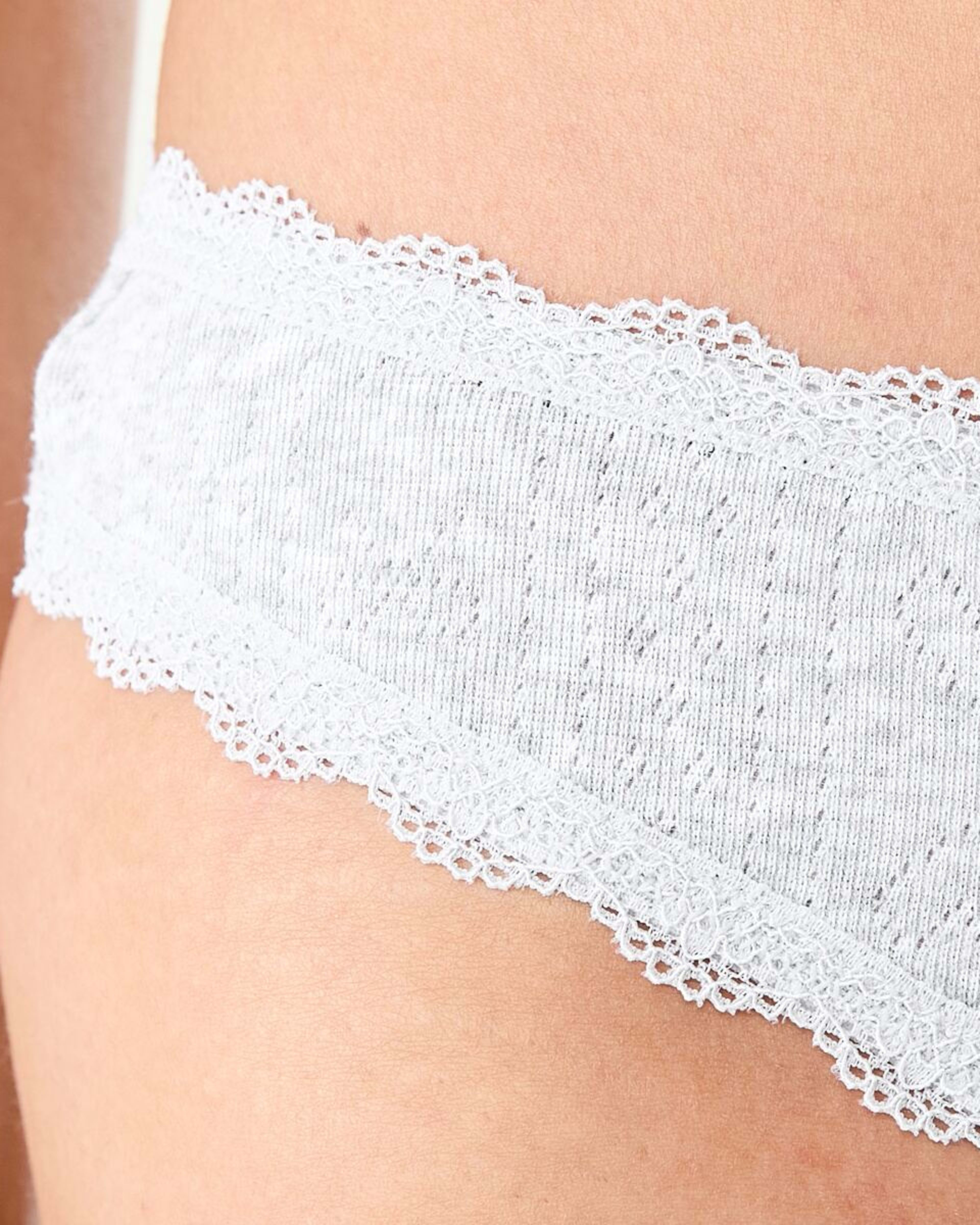 9 3 Pack Pointelle G-String Briefs Yellw Flrl, 9 of 9