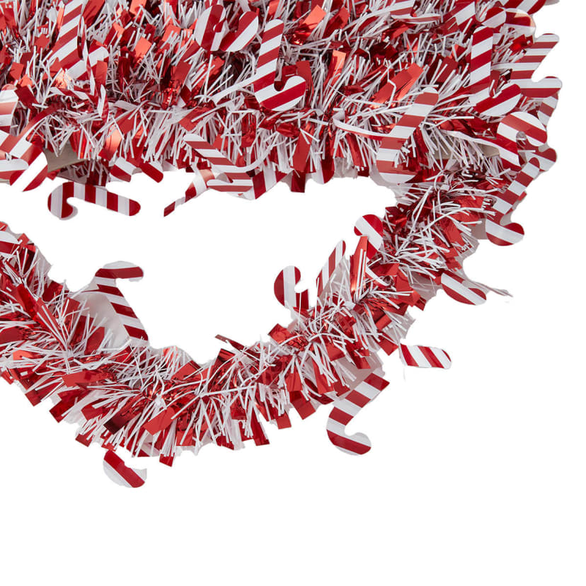 5m Christmas Tinsel - Candy Cane - Kmart