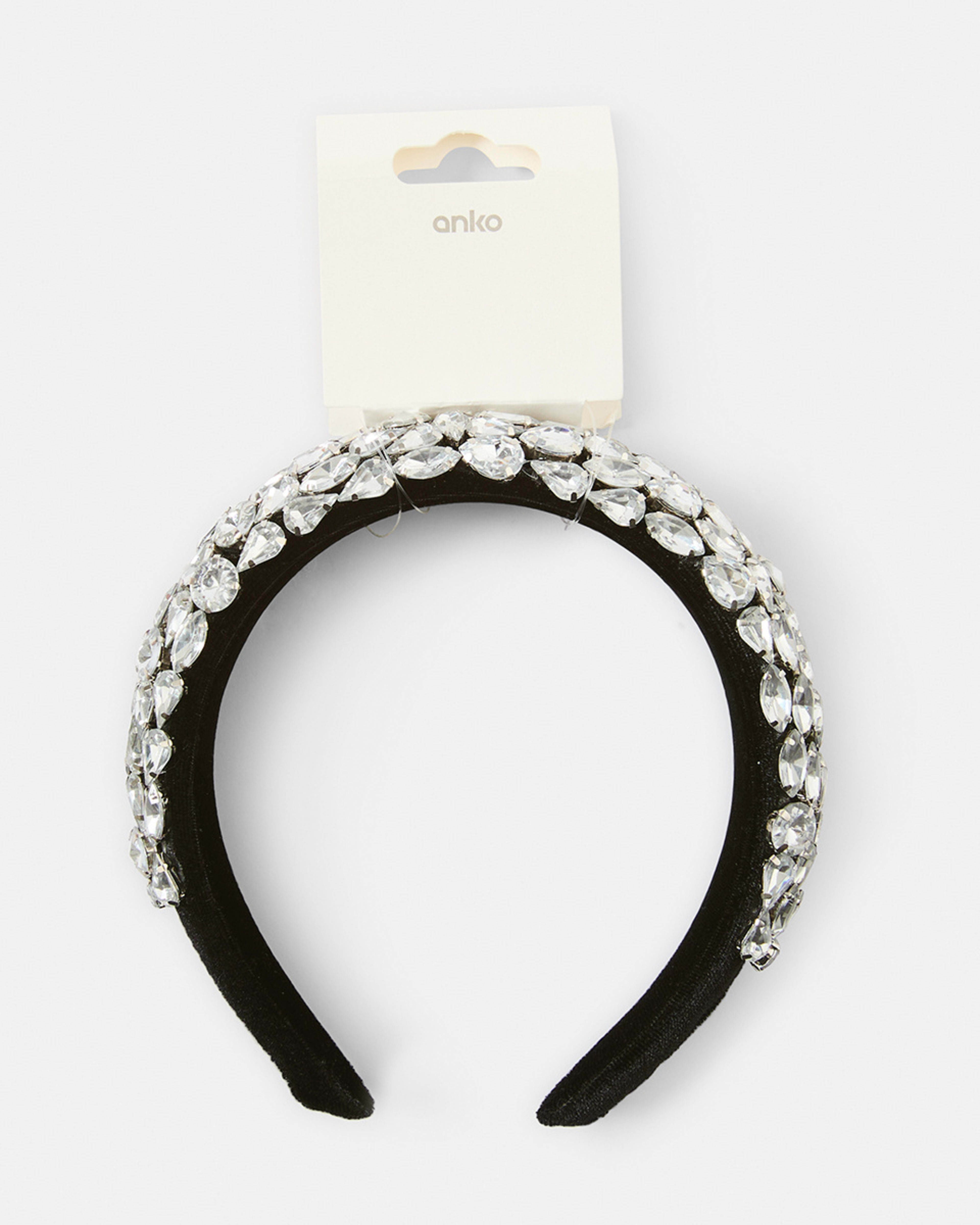5 Statement Diamante Headband Black, 5 of 5