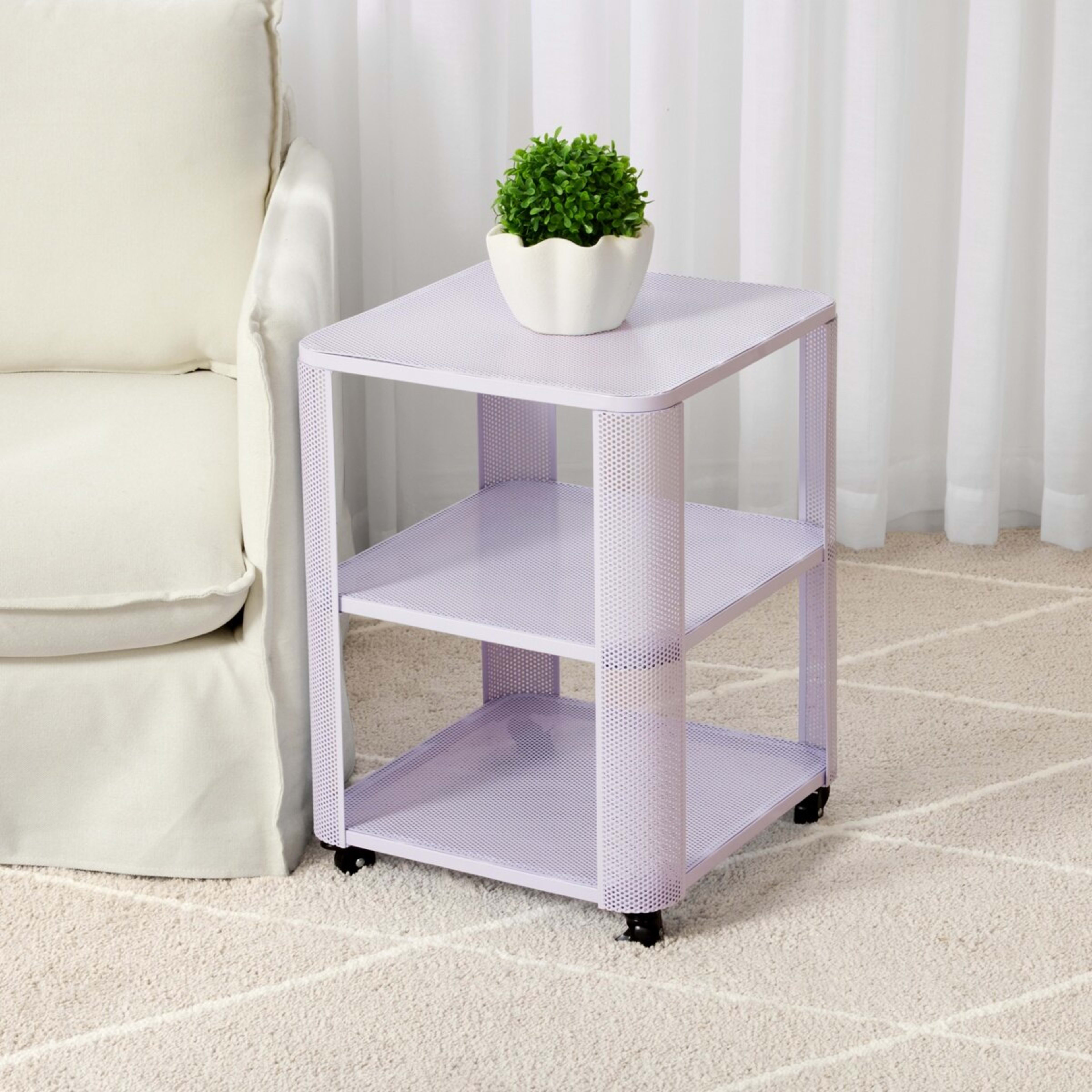 1 Mesh Side Table - Lilac, 1 of 8