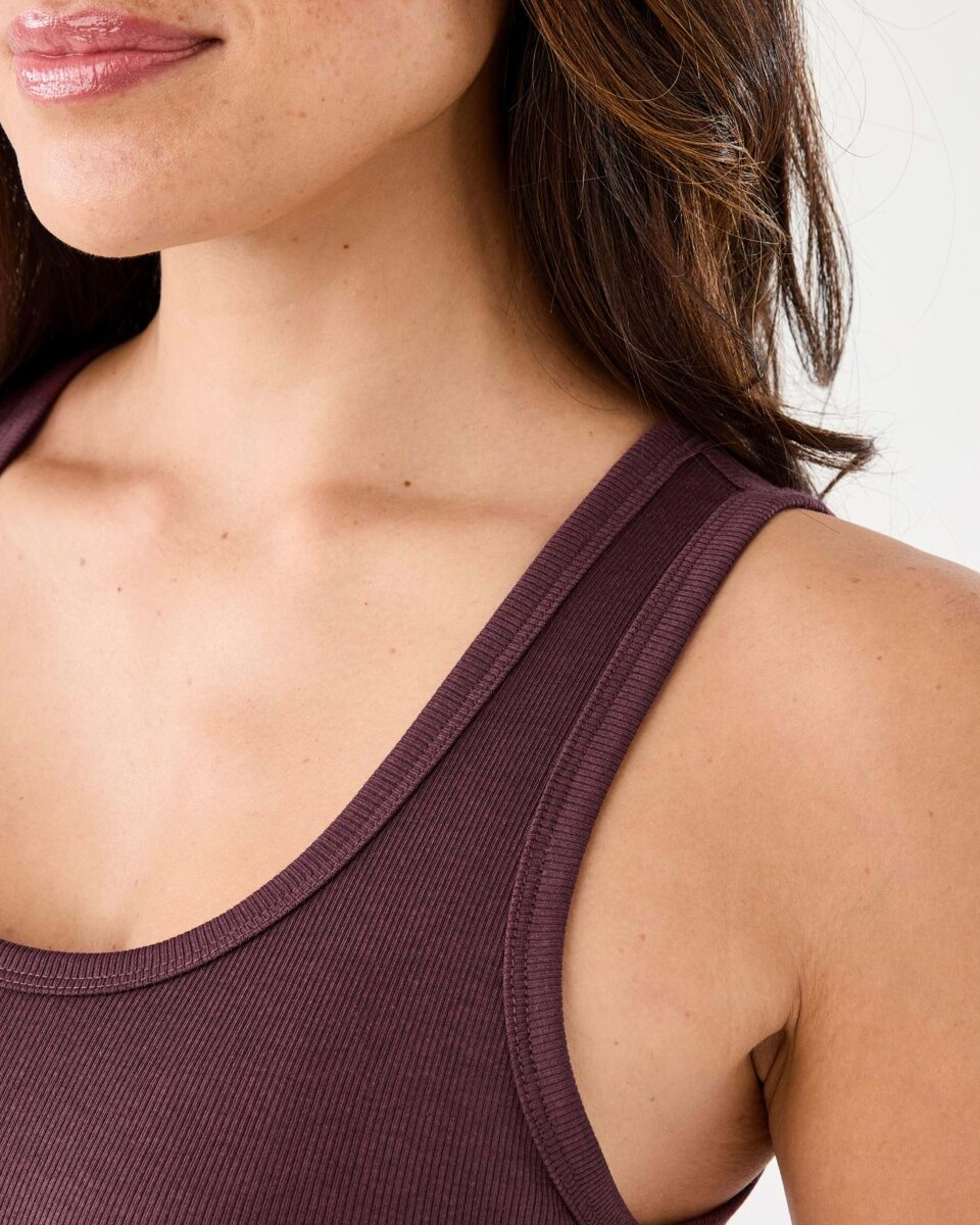 5 Sleeveless Rib Tank WARM MULBERRY, 5 of 5