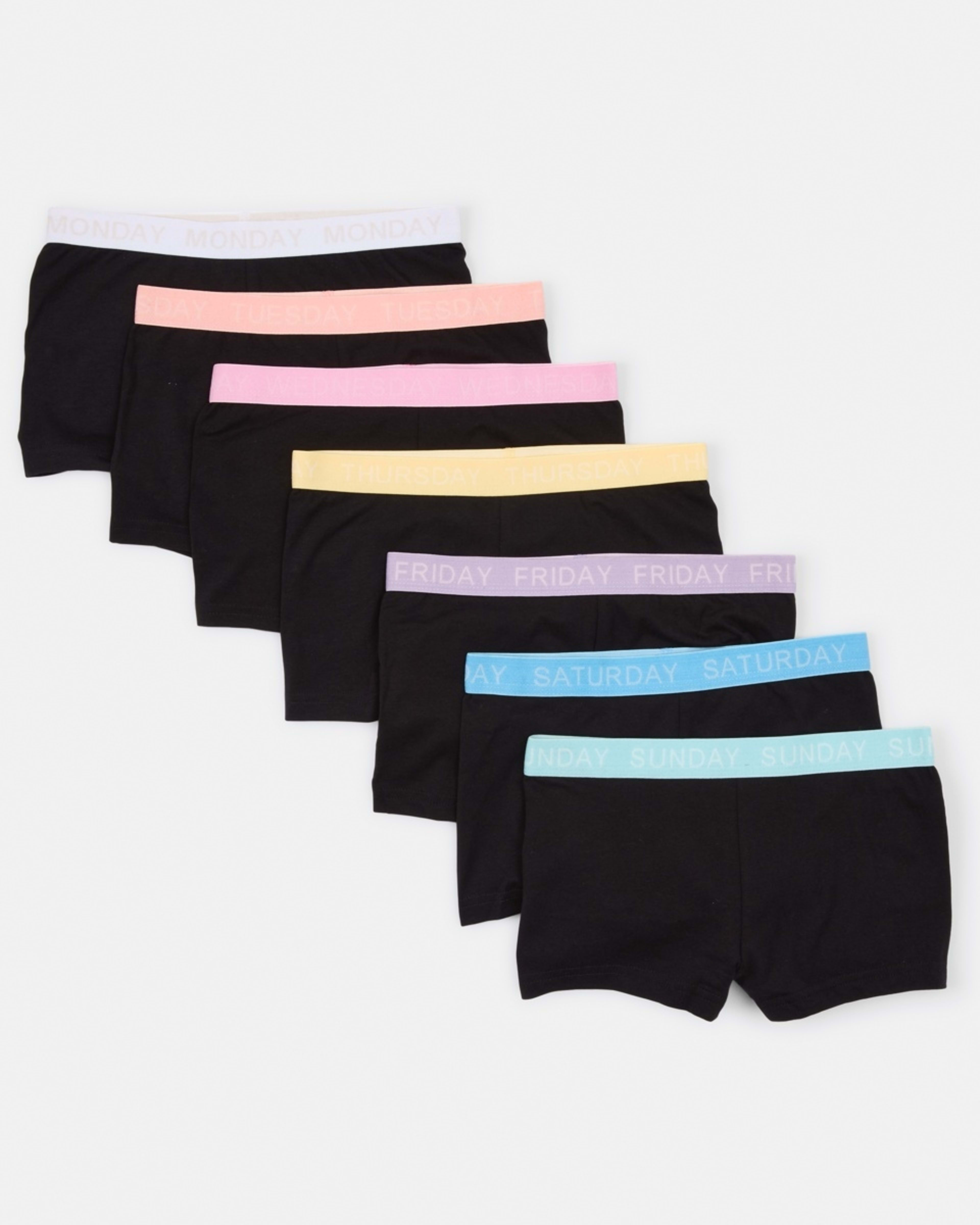 1 7 Pack Shorties BLACK SHORT MULTI, 1 of 10