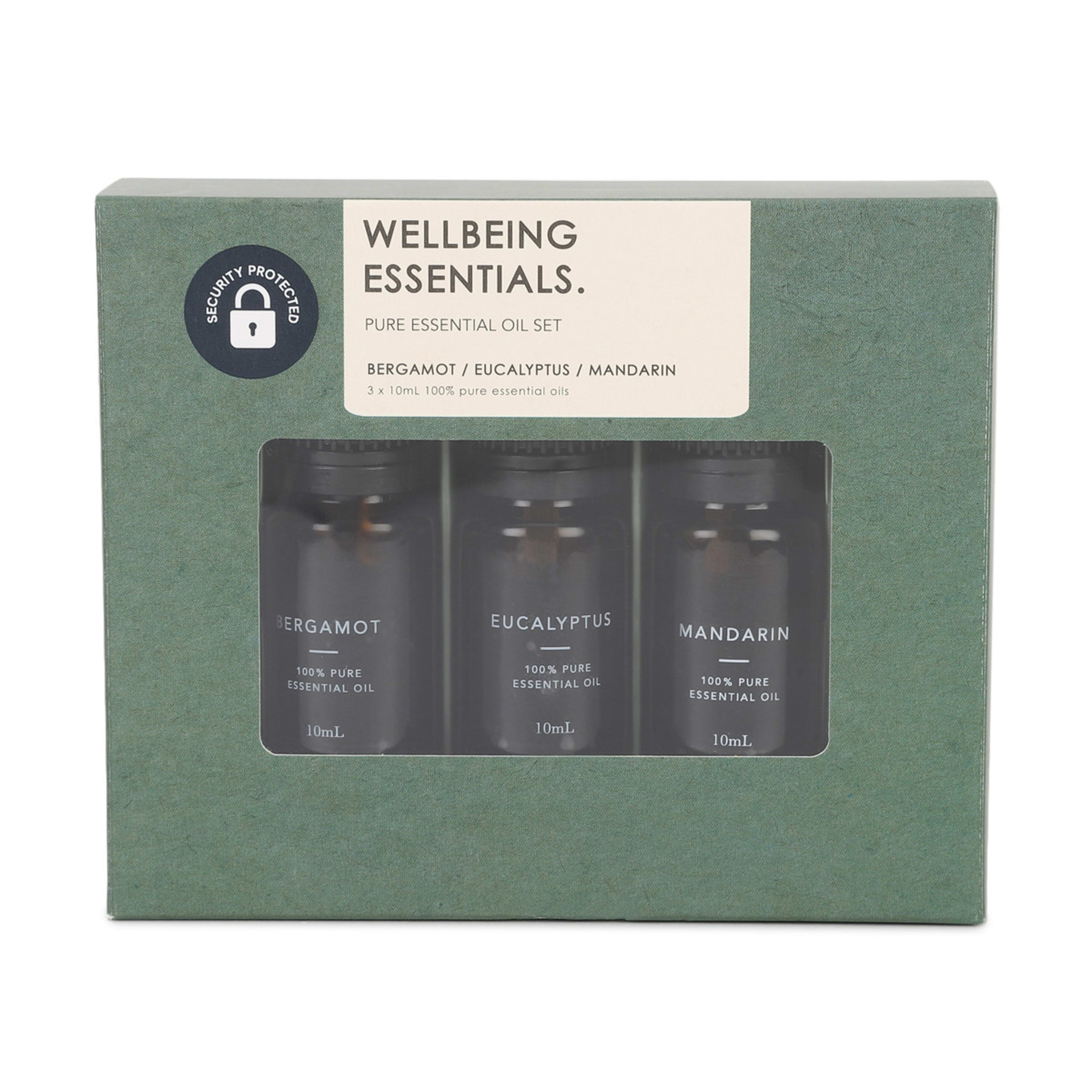 3 Pack Wellbeing Essentials Pure Essential Oil Gift Set 30ml Kmart