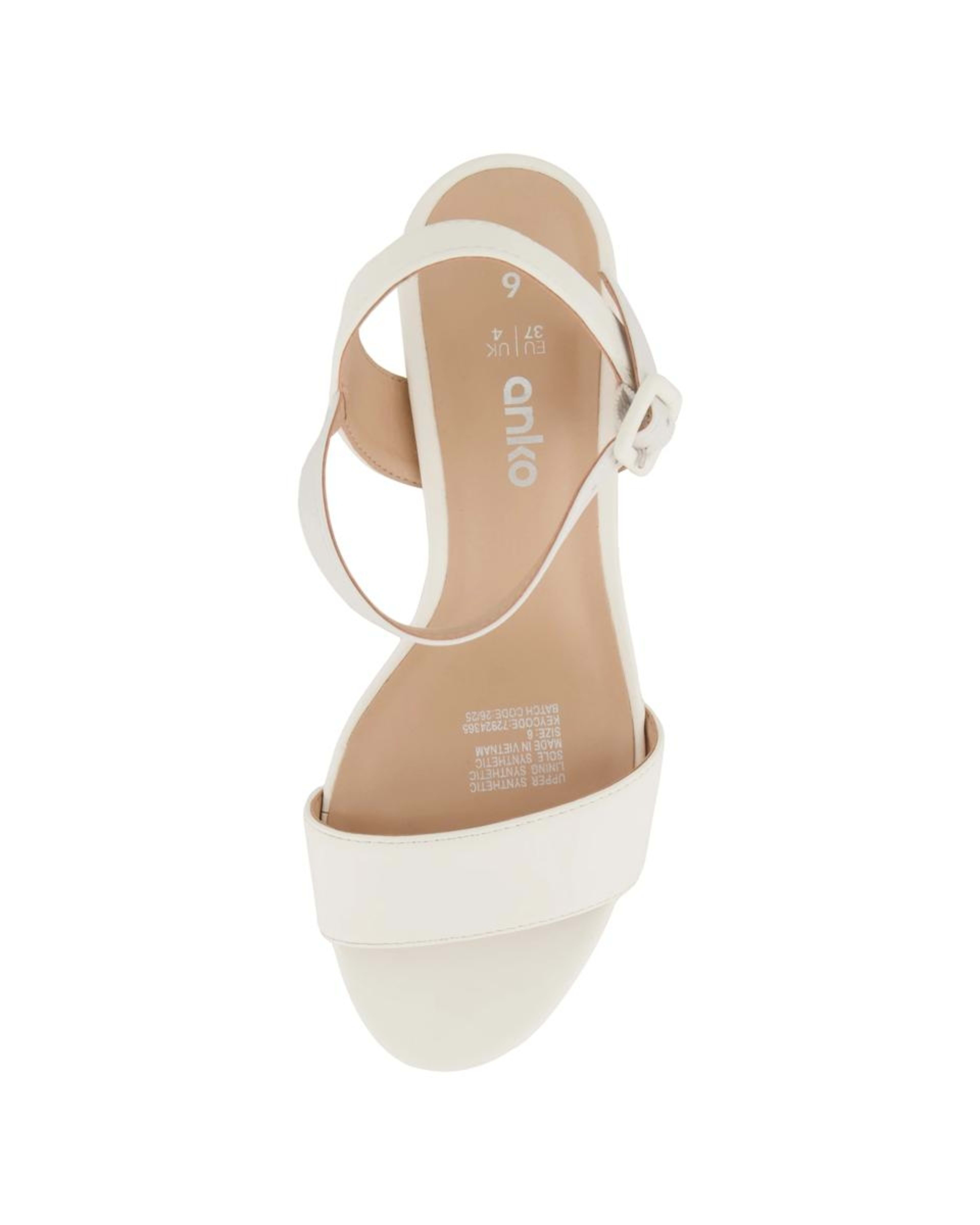 3 Basic Block Heel Dress Sandals Snw White, 3 of 5