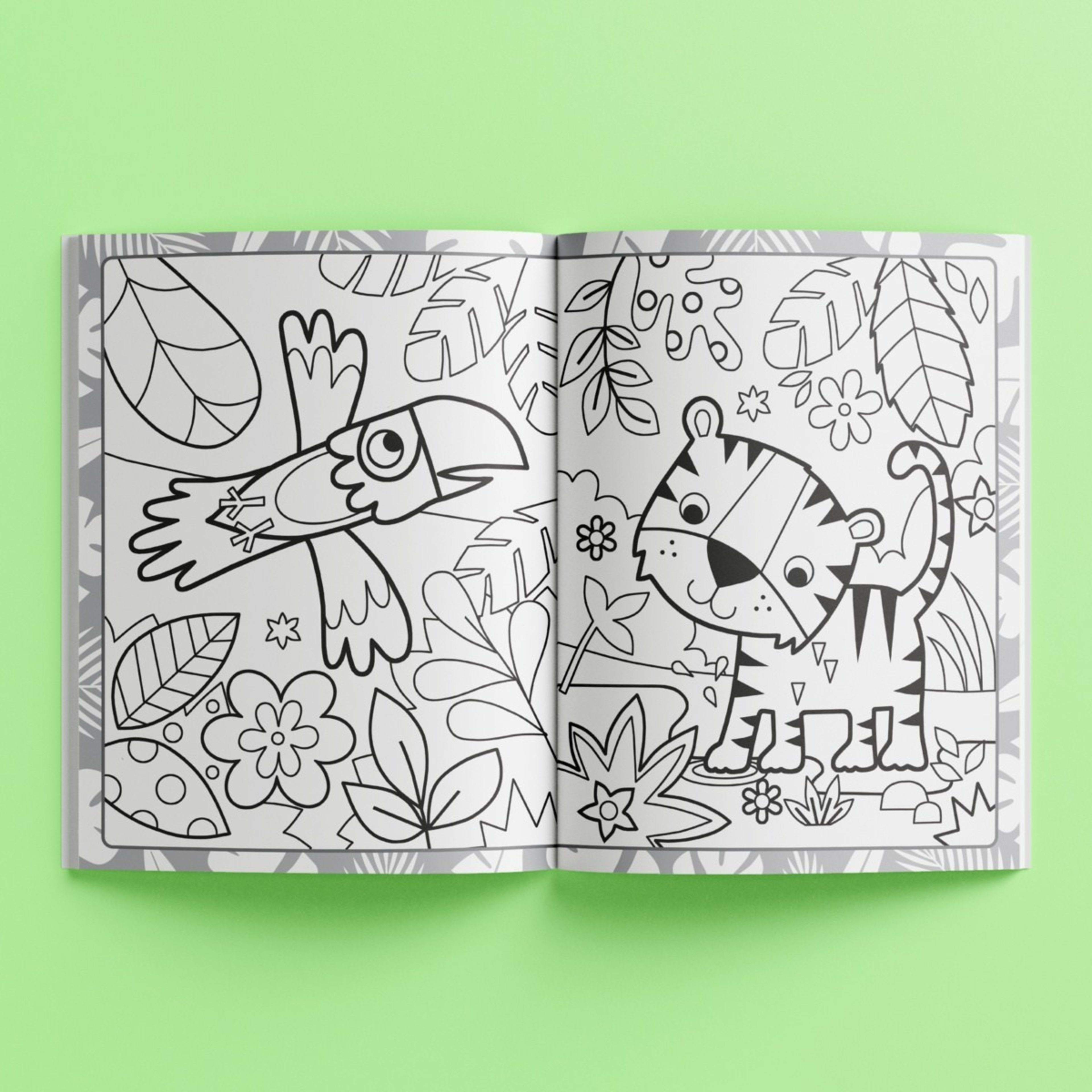 Megatastic Colouring Animals Book Kmart