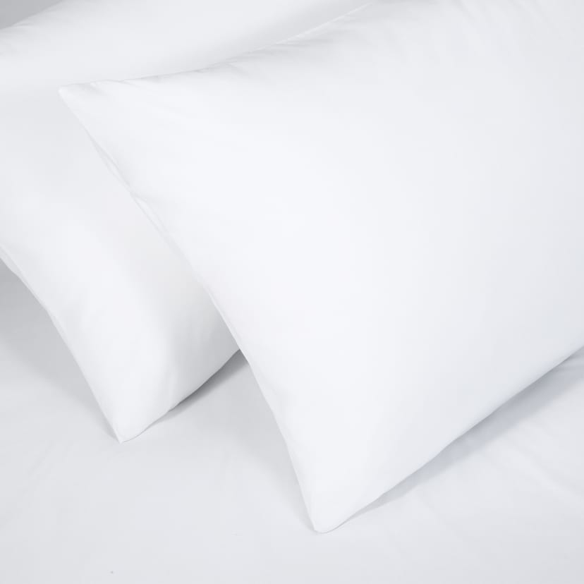 180 Thread Count Sheet Set Double Bed, White Kmart
