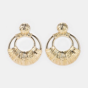 Door Knocker Earrings - Gold Look - Kmart