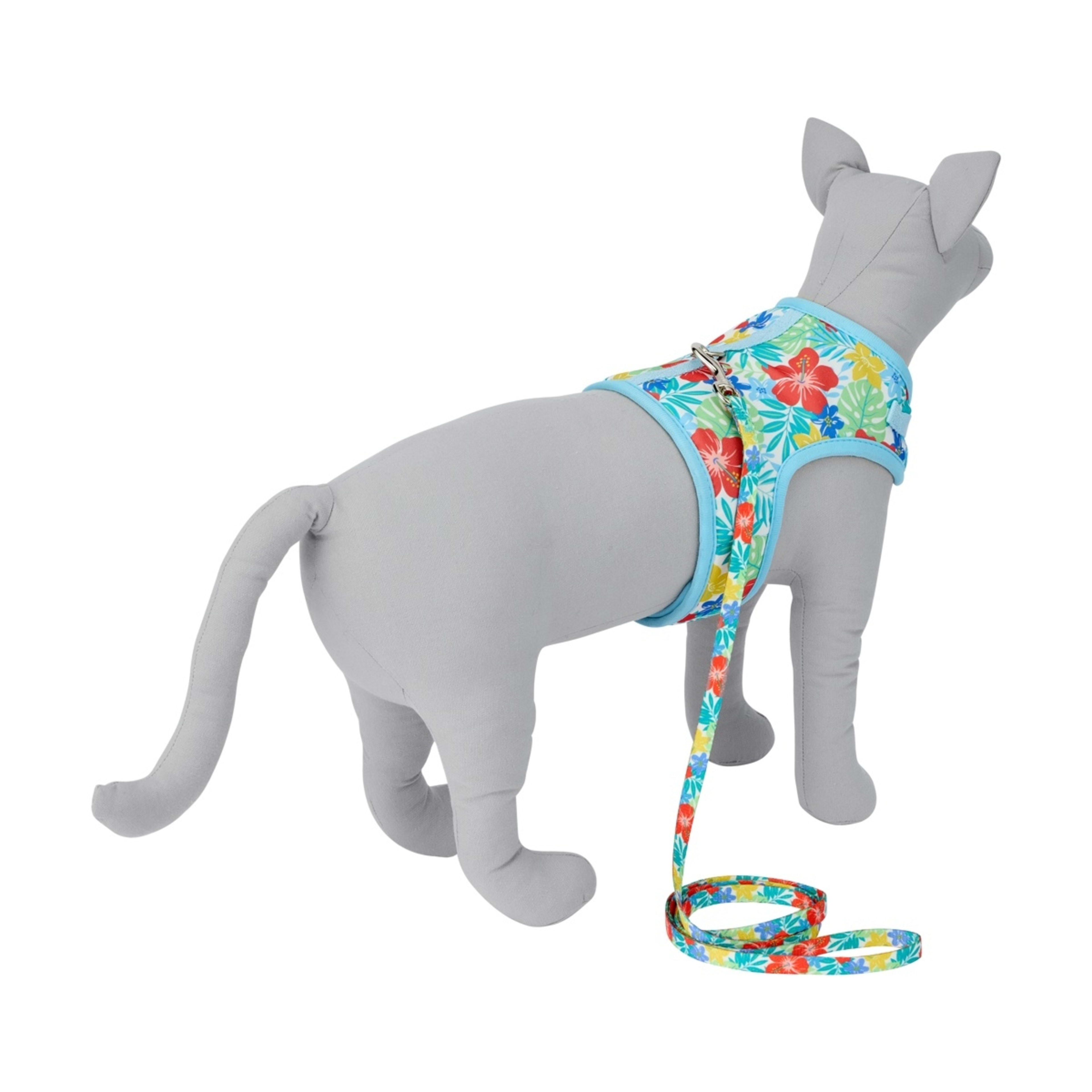 3 Cat Harness and Lead Set - Tropical Print, 3 of 10