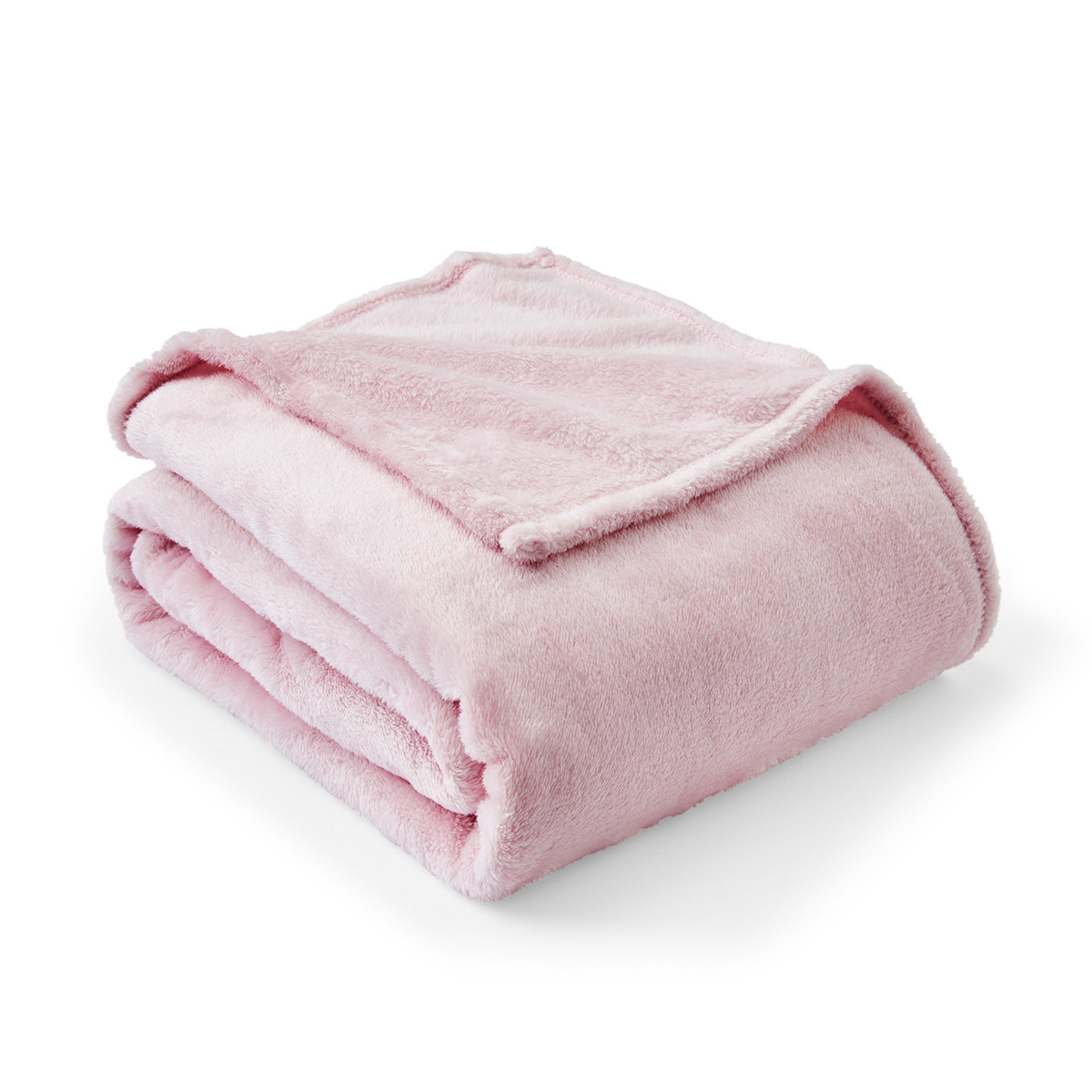1 Plush Blanket - Single Bed, Pink
