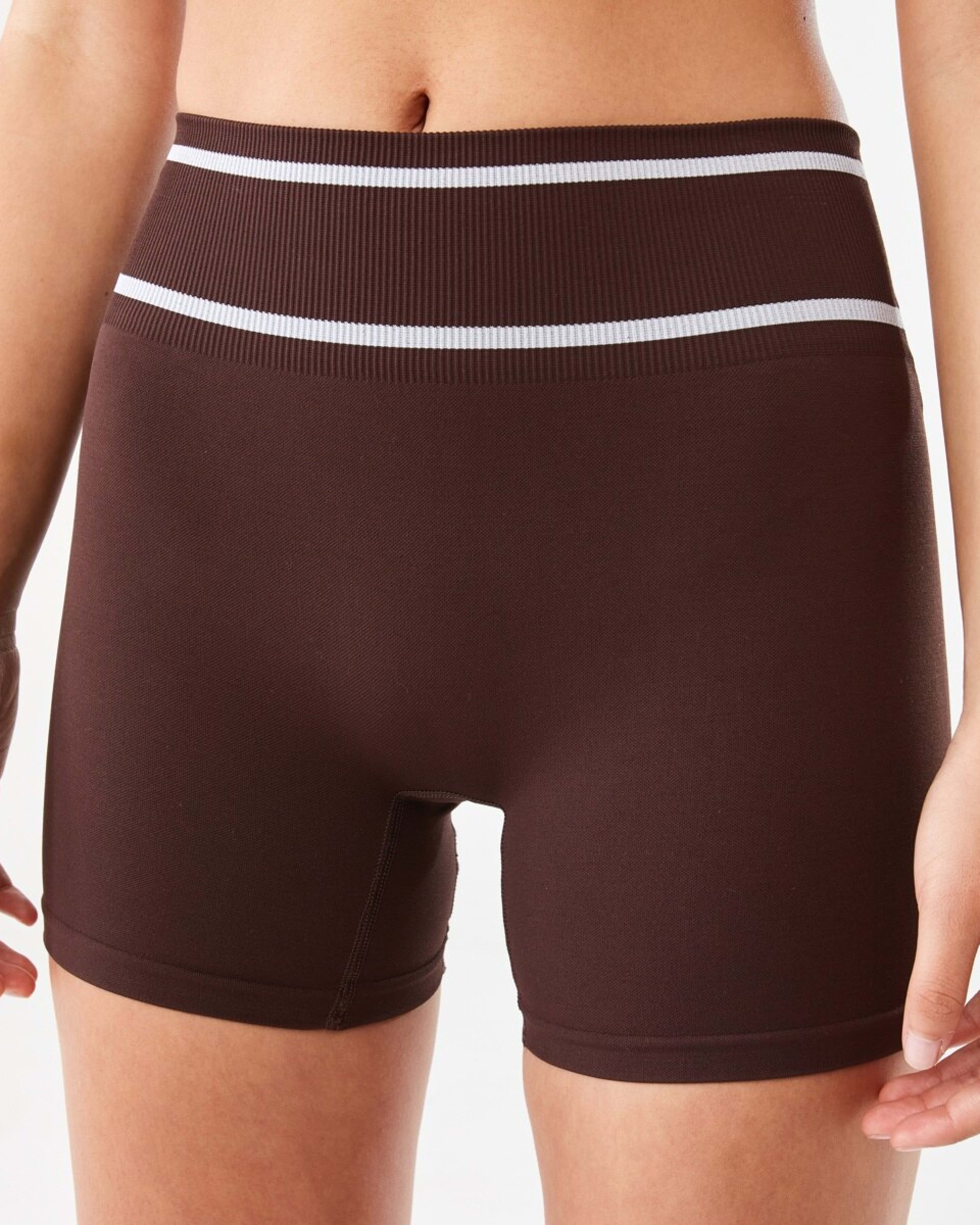 1 Active Womens Seamfree Tipping Bike Shorts Brn Tuscan, 1 of 6