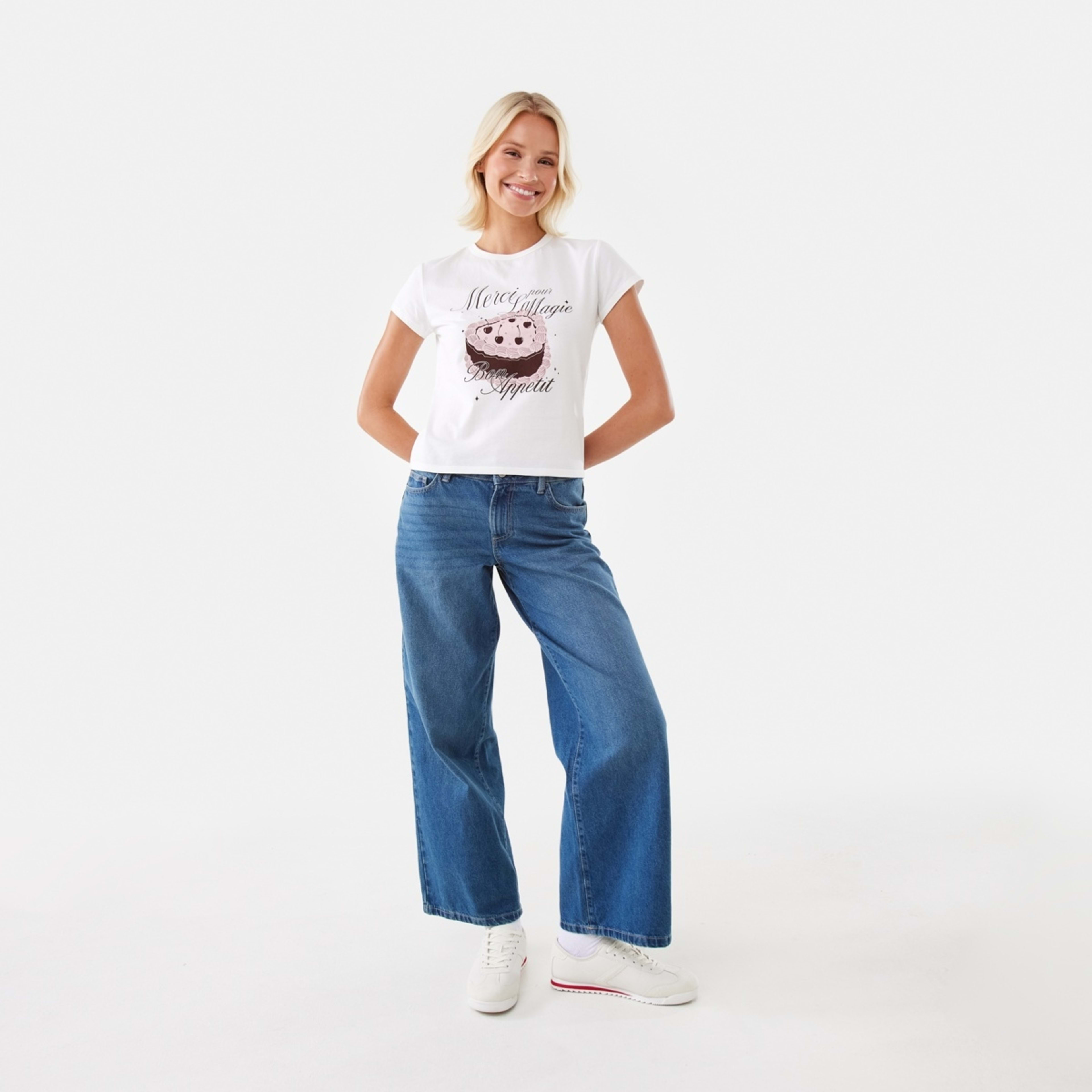 2 Short Sleeve Neat Print T-shirt Cake, 2 of 6